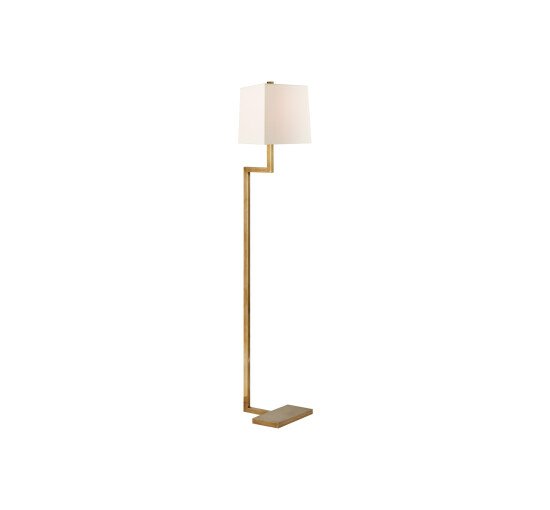 null - Alander Floor Lamp Antique Brass