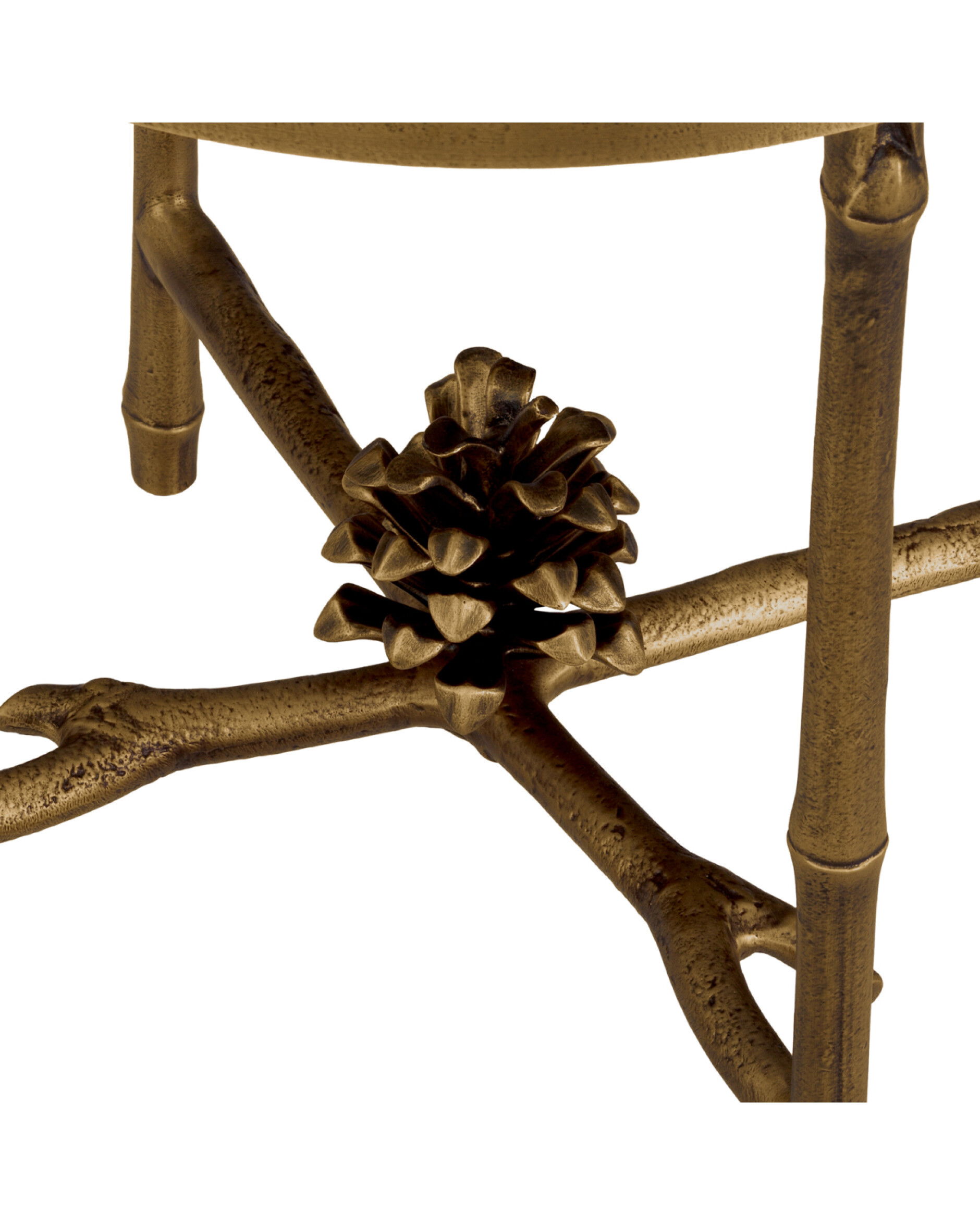 Pigna Side Table Vintage Brass