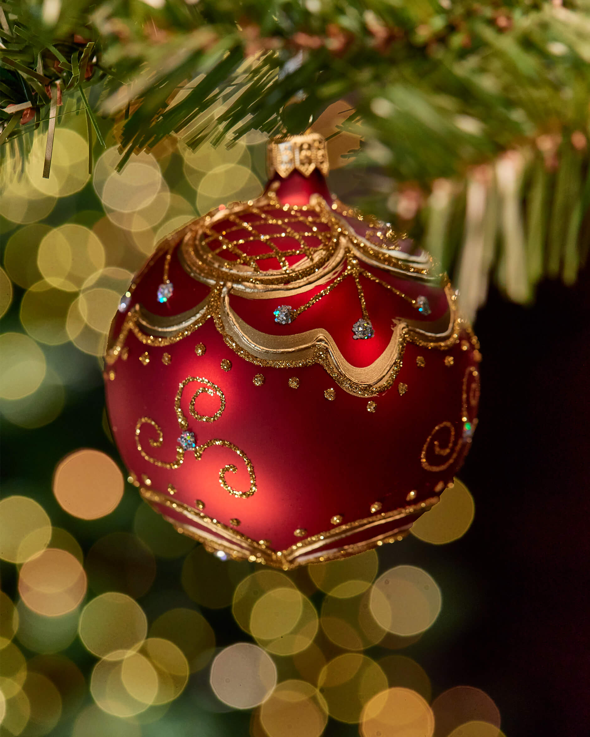 Lux Melia julkula vinröd 8cm