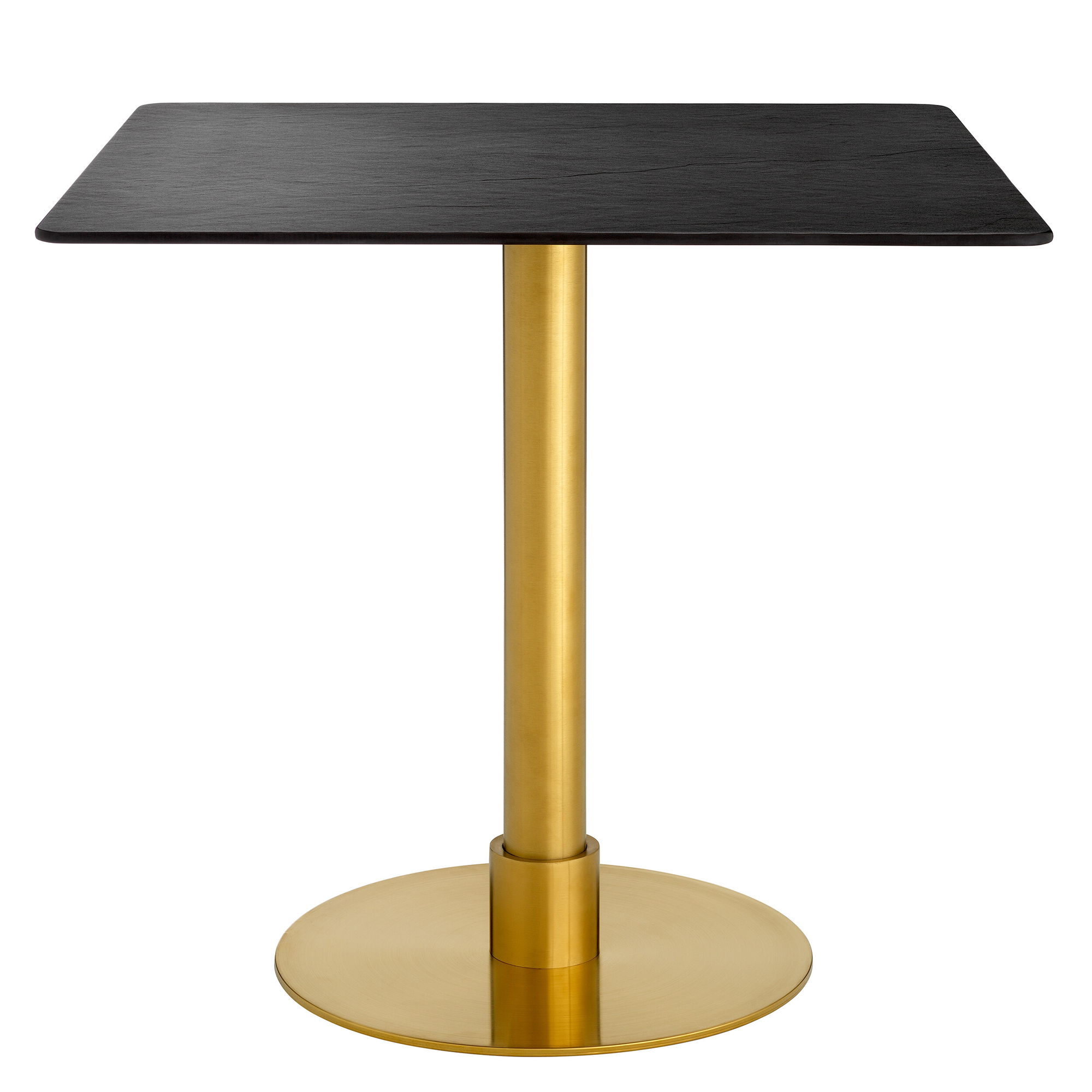 Terzo Dining Table Brushed Brass Finish