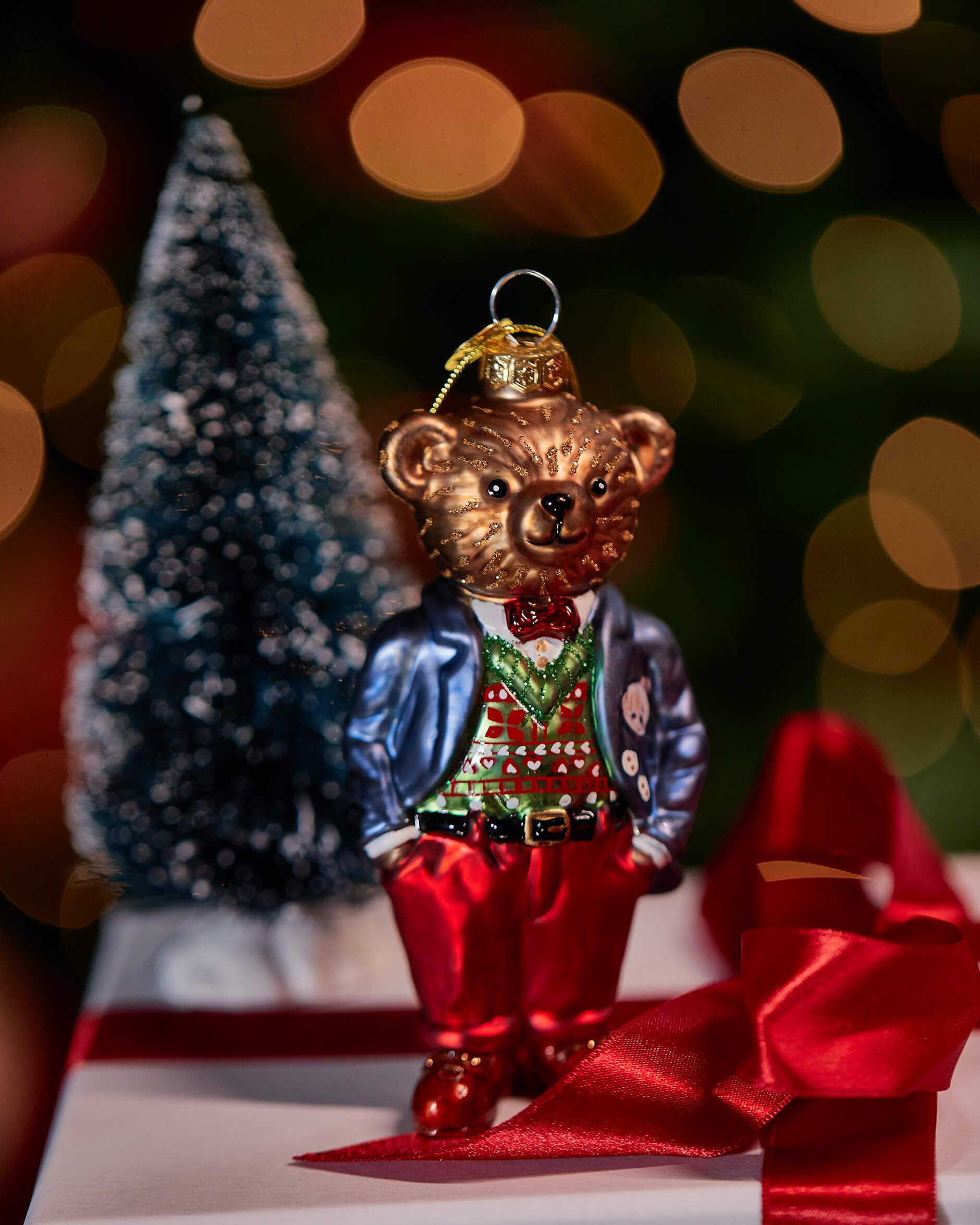 Calvin björn julgransdekoration