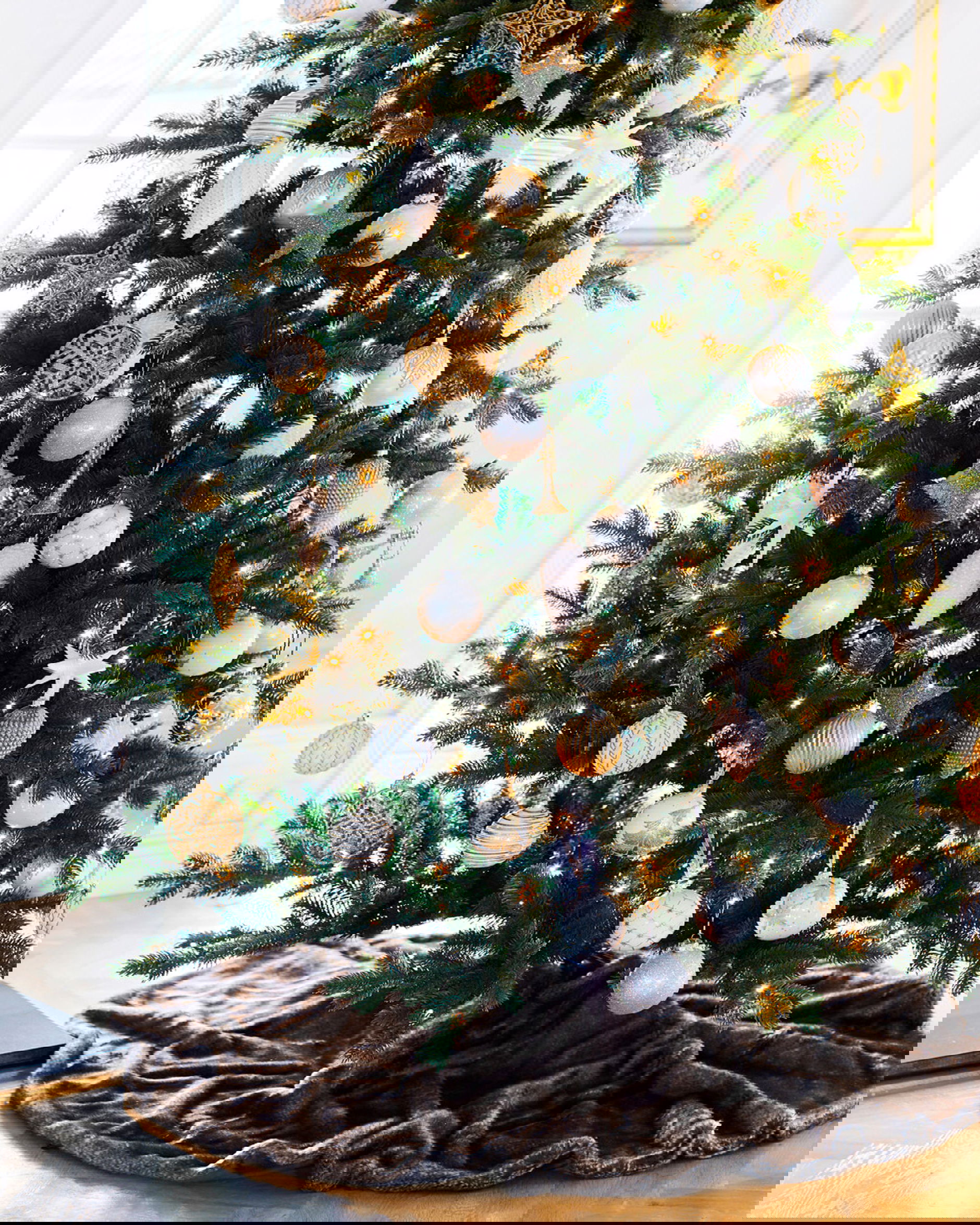 Aspen julgransmatta brown bear