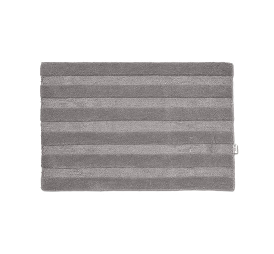 Grau - Stripe Fußmatte beige