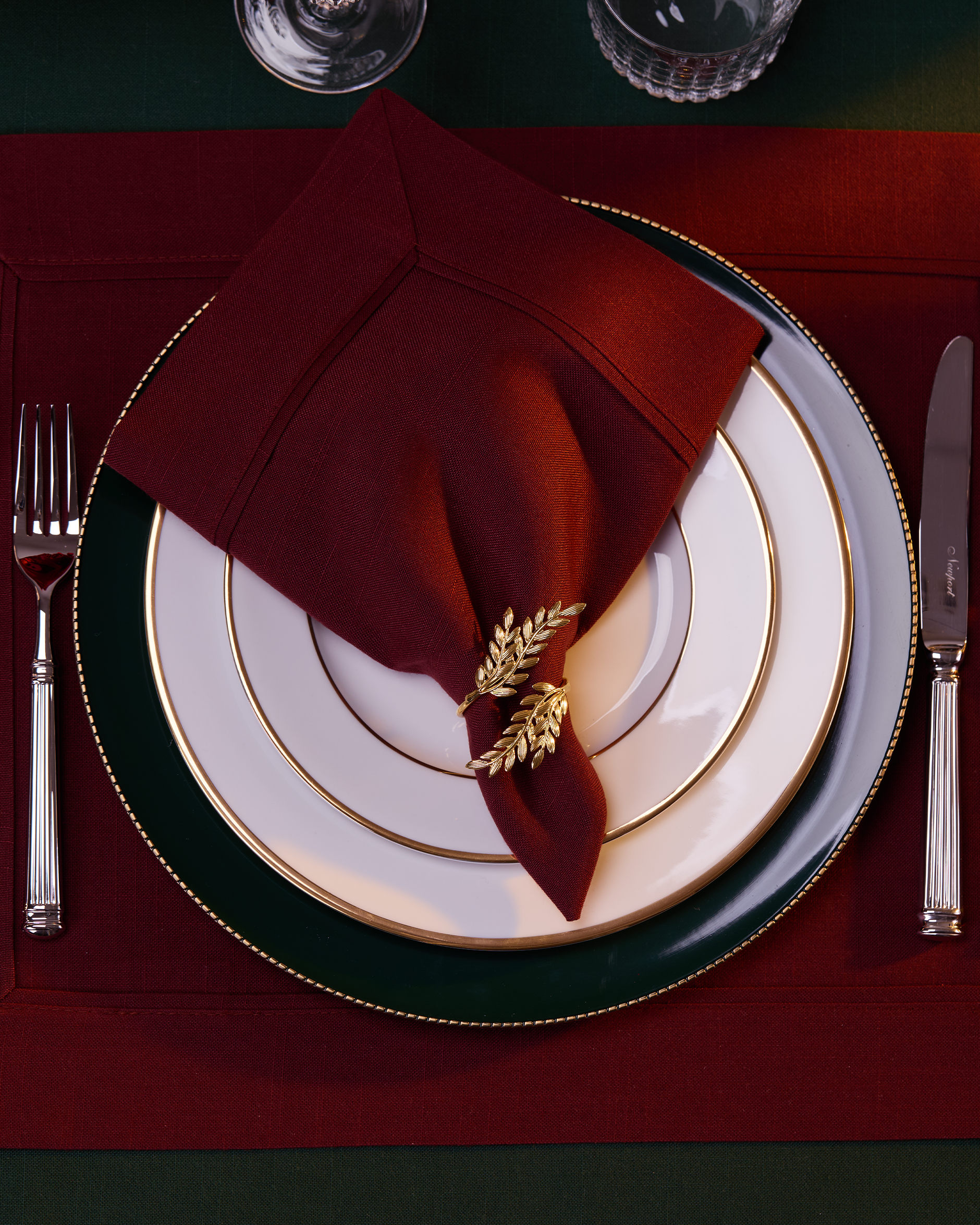 Clementina Napkin Rings Gold 4-pack