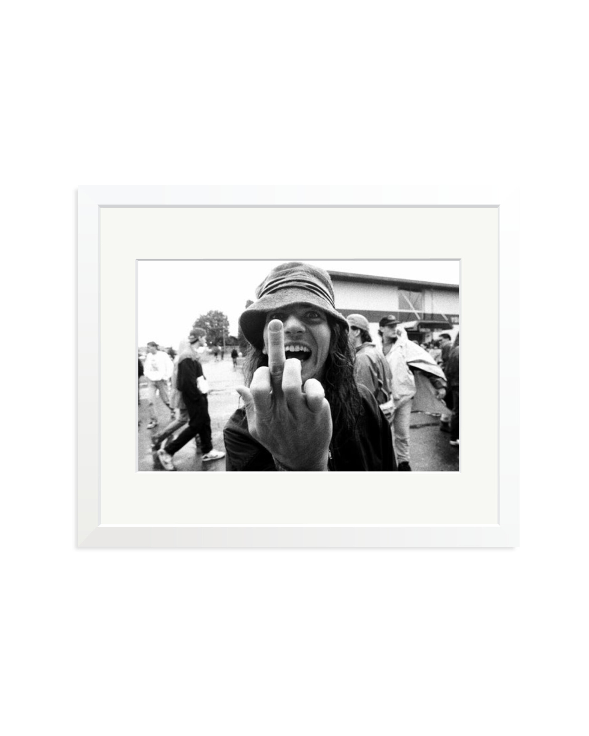 Eddie Vedder Flipping the Bird White / Medium