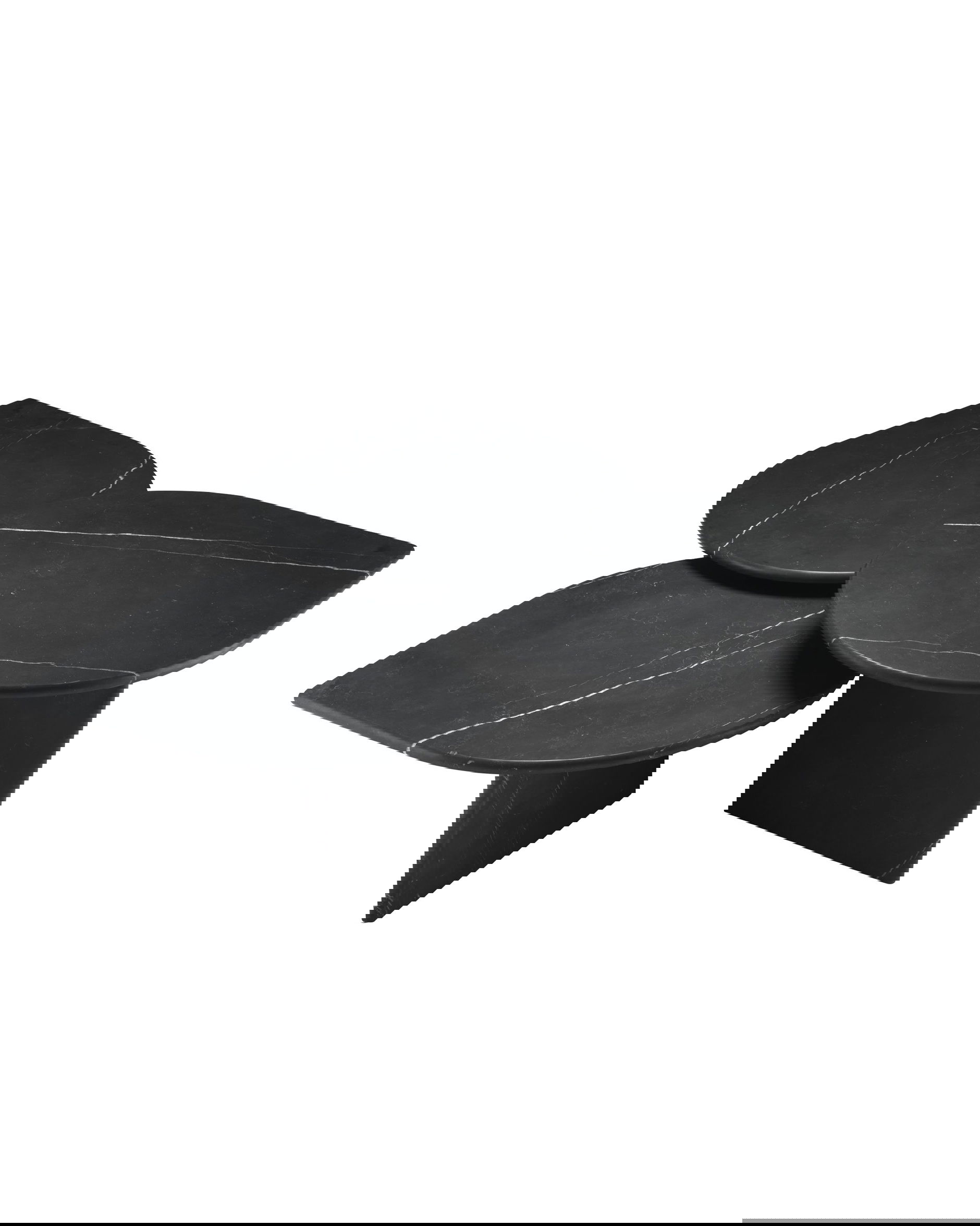 Naples satsbord marmor svart