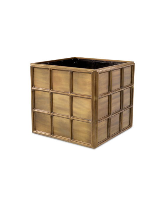 Grid planteringslåda antik mässing