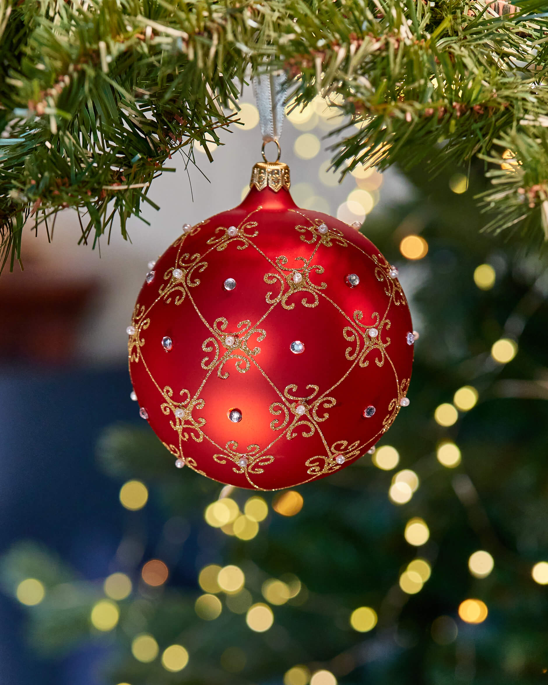 Lux Ruby julkula röd 10cm