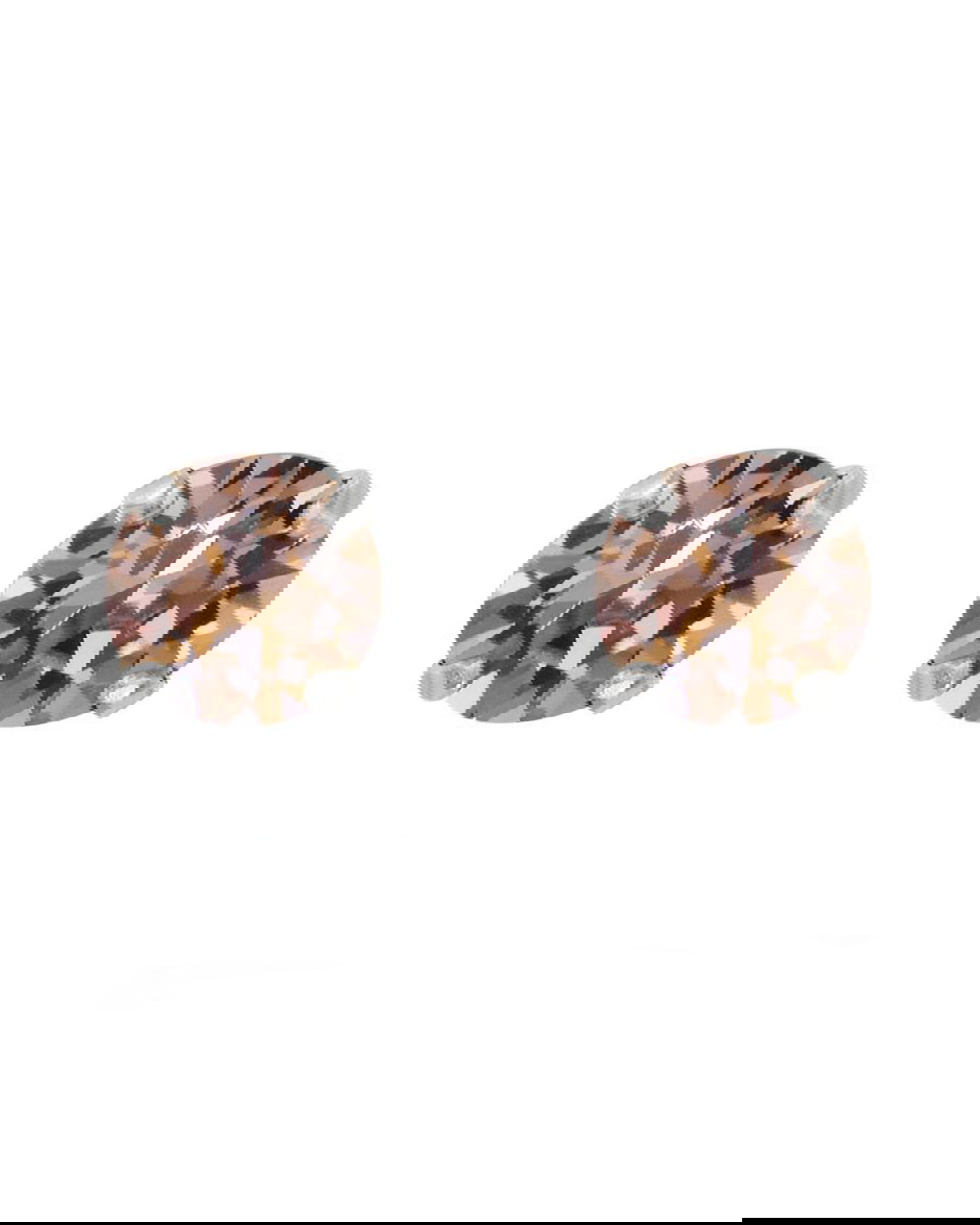 Classic Stud Earrings Vintage Rose Rhodium