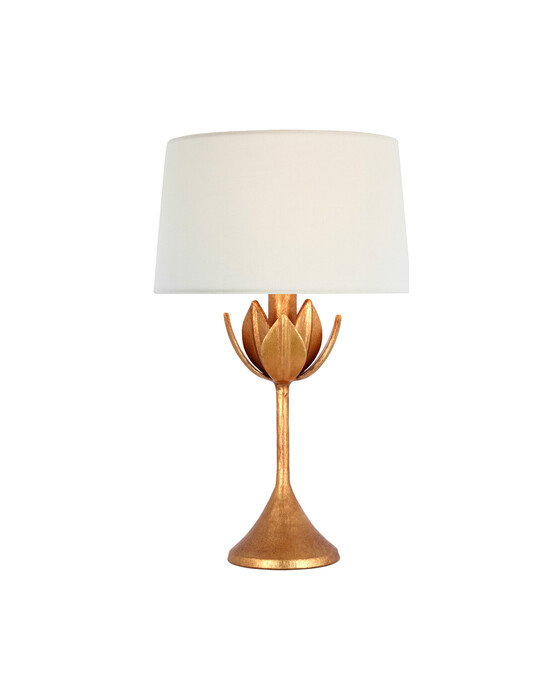 Alberto 17" Cordless Accent Lamp Antique Gold Leaf