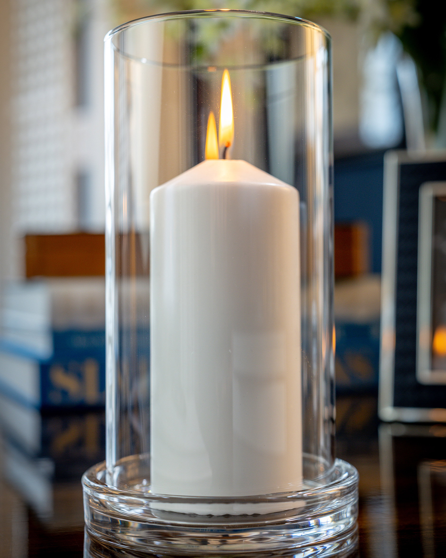 Celeste Hurricane Candle Holder