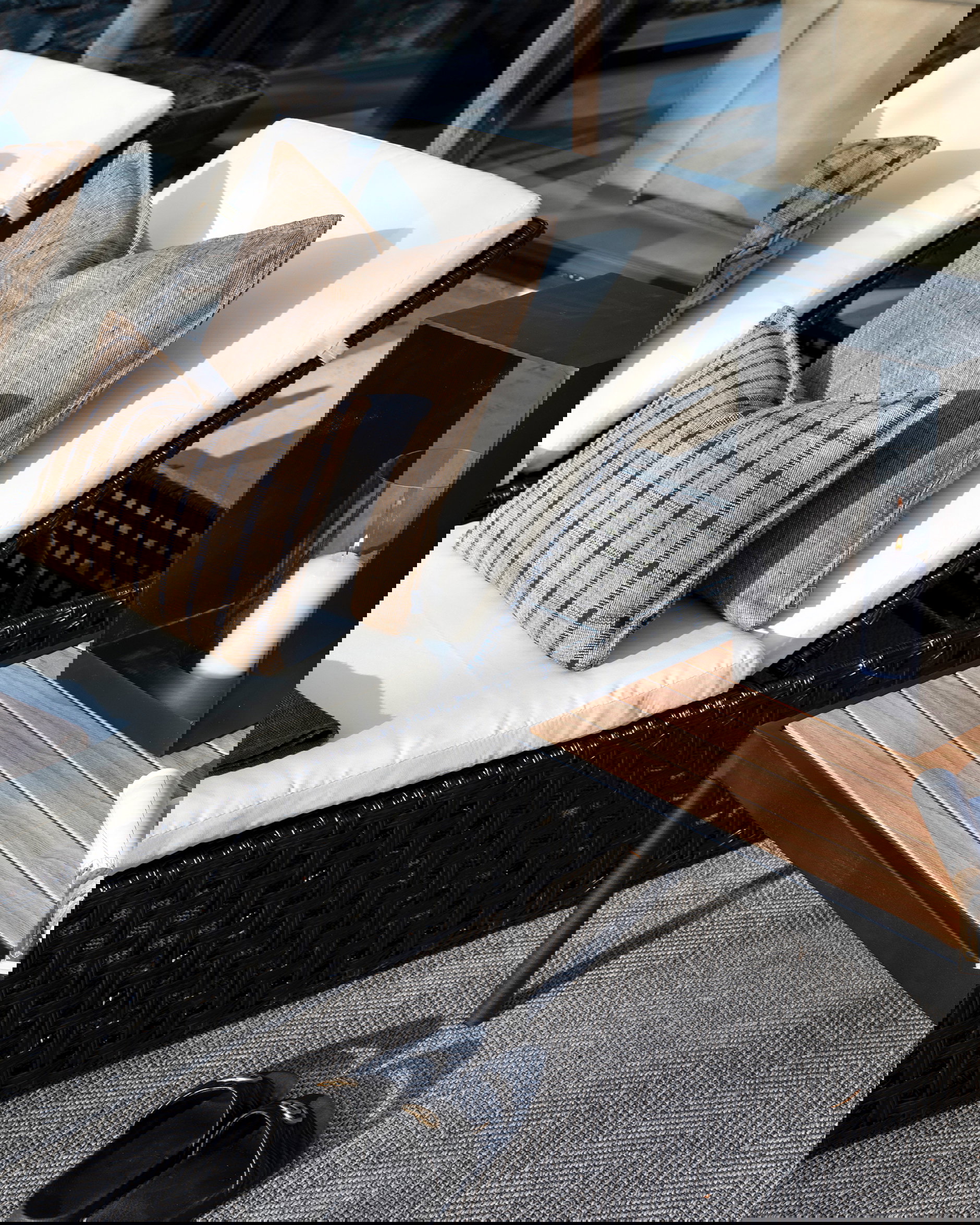 Orlando zonnebed zwart