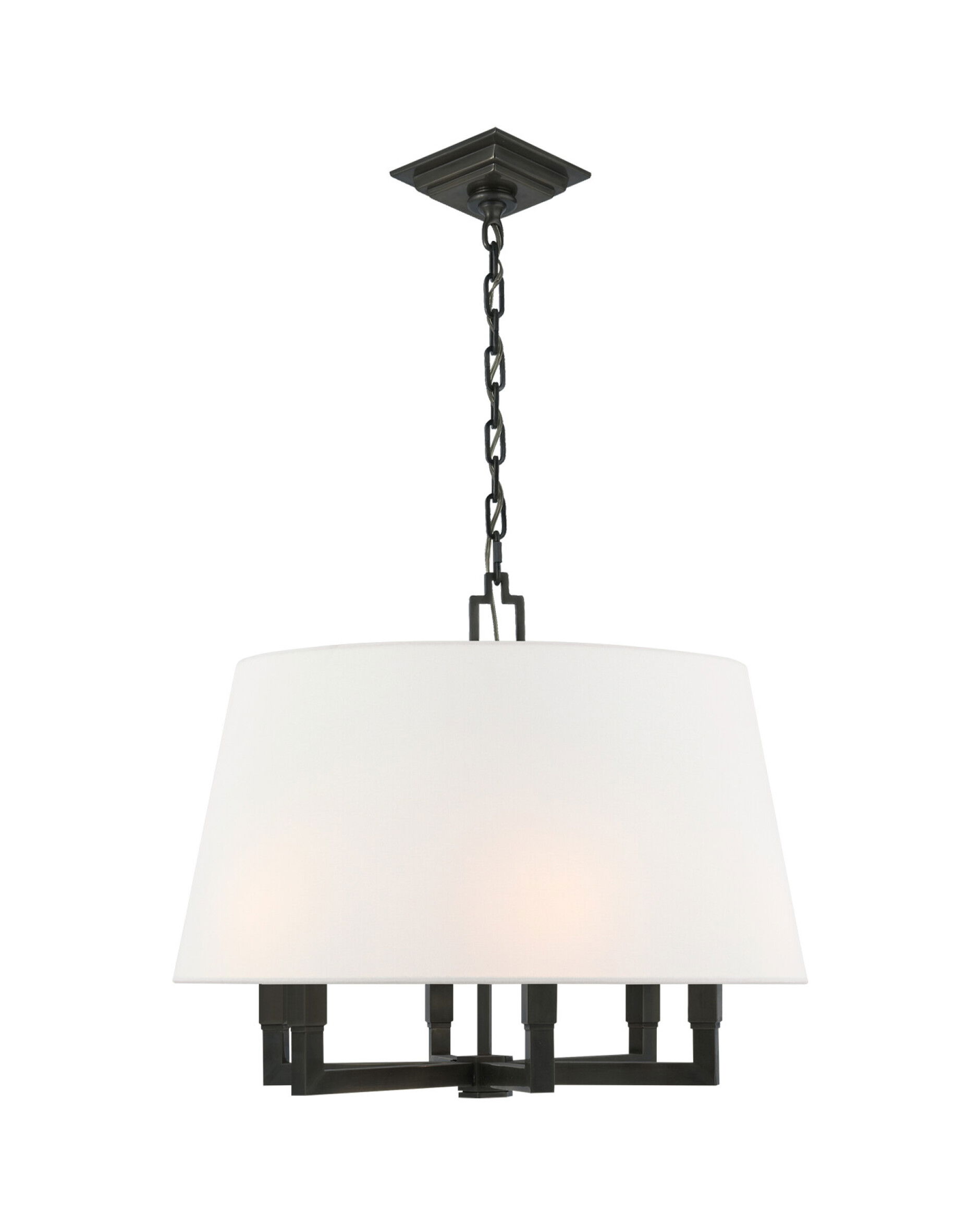 Square Tube Hanging Shade Bronze