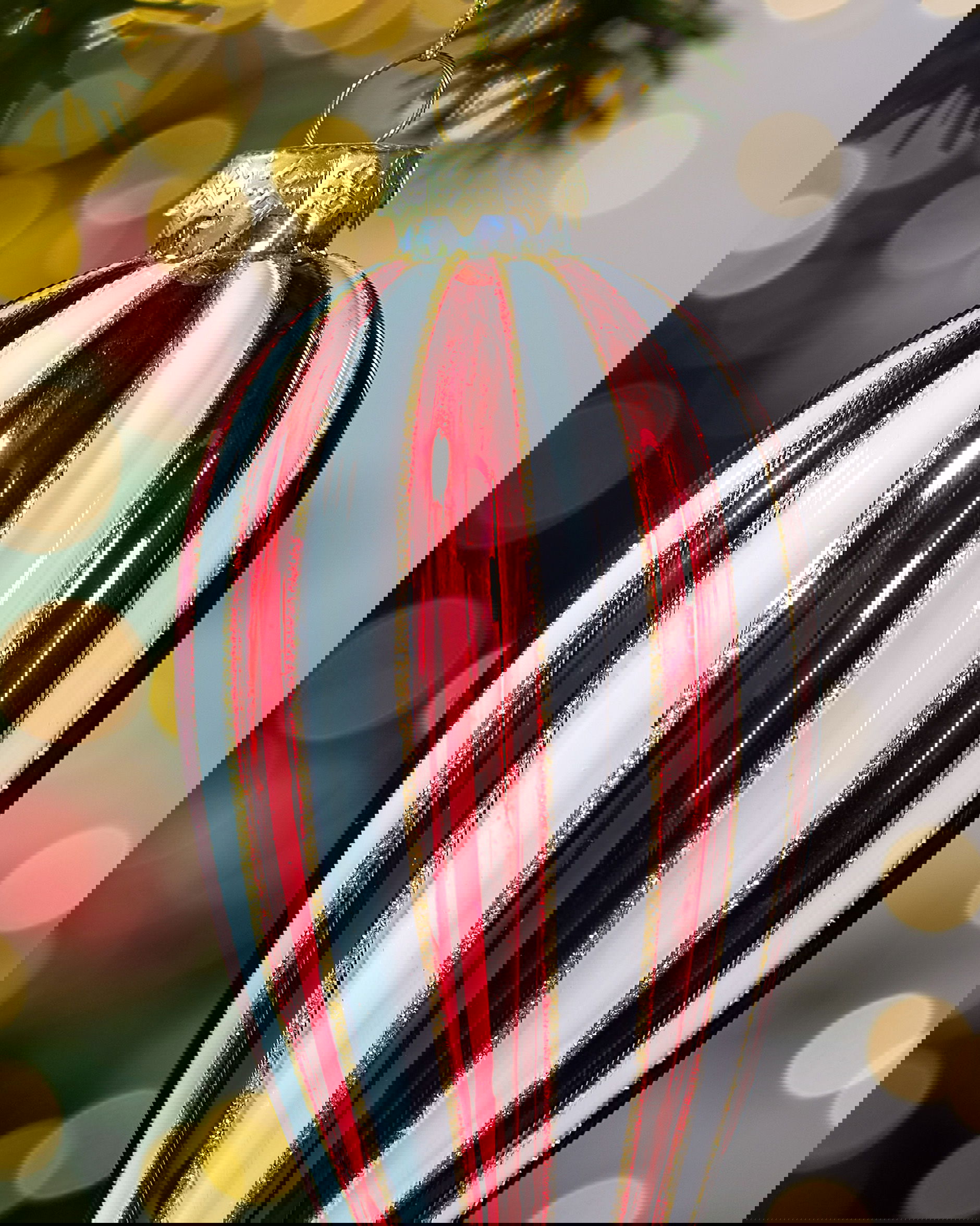 Luca julekule rød/hvit