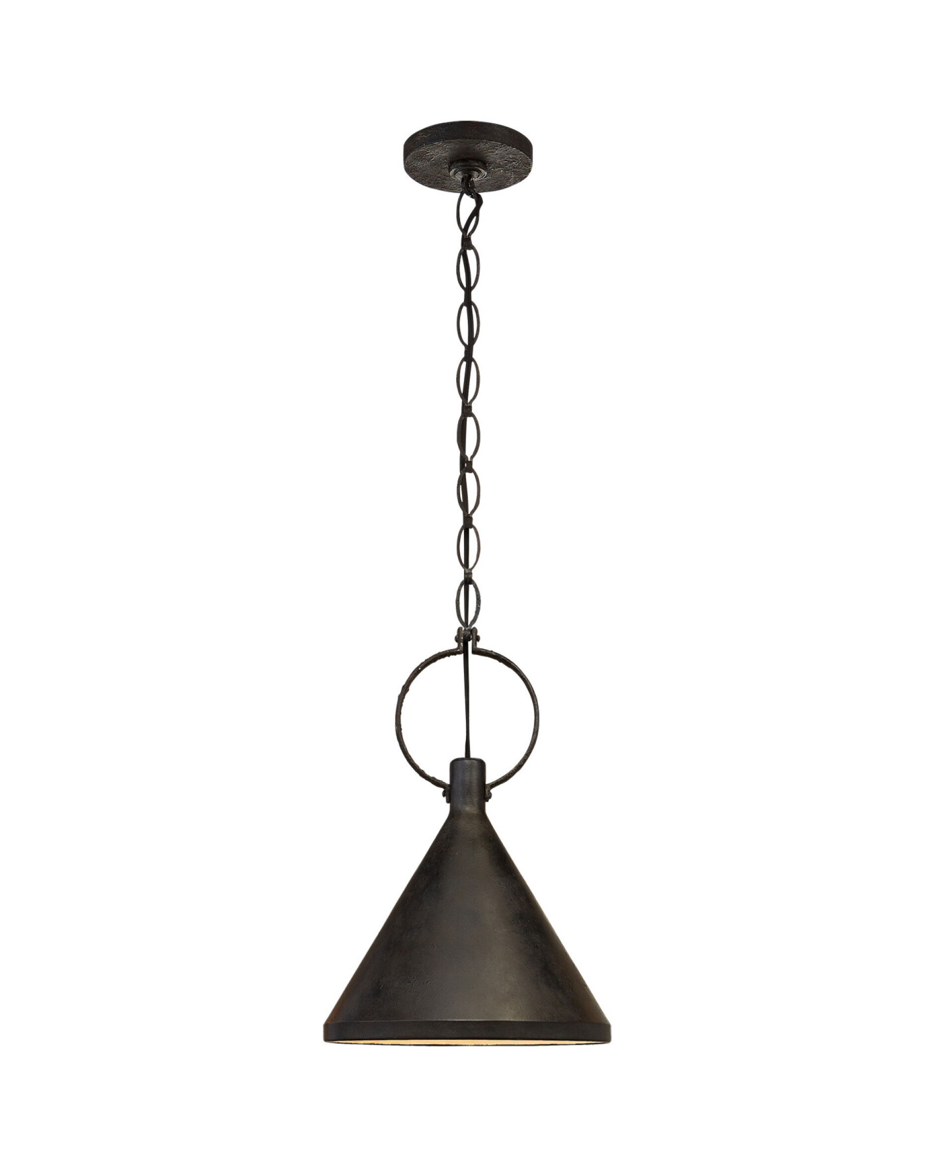 Limoges Medium Pendant Natural Rust/Black Shade