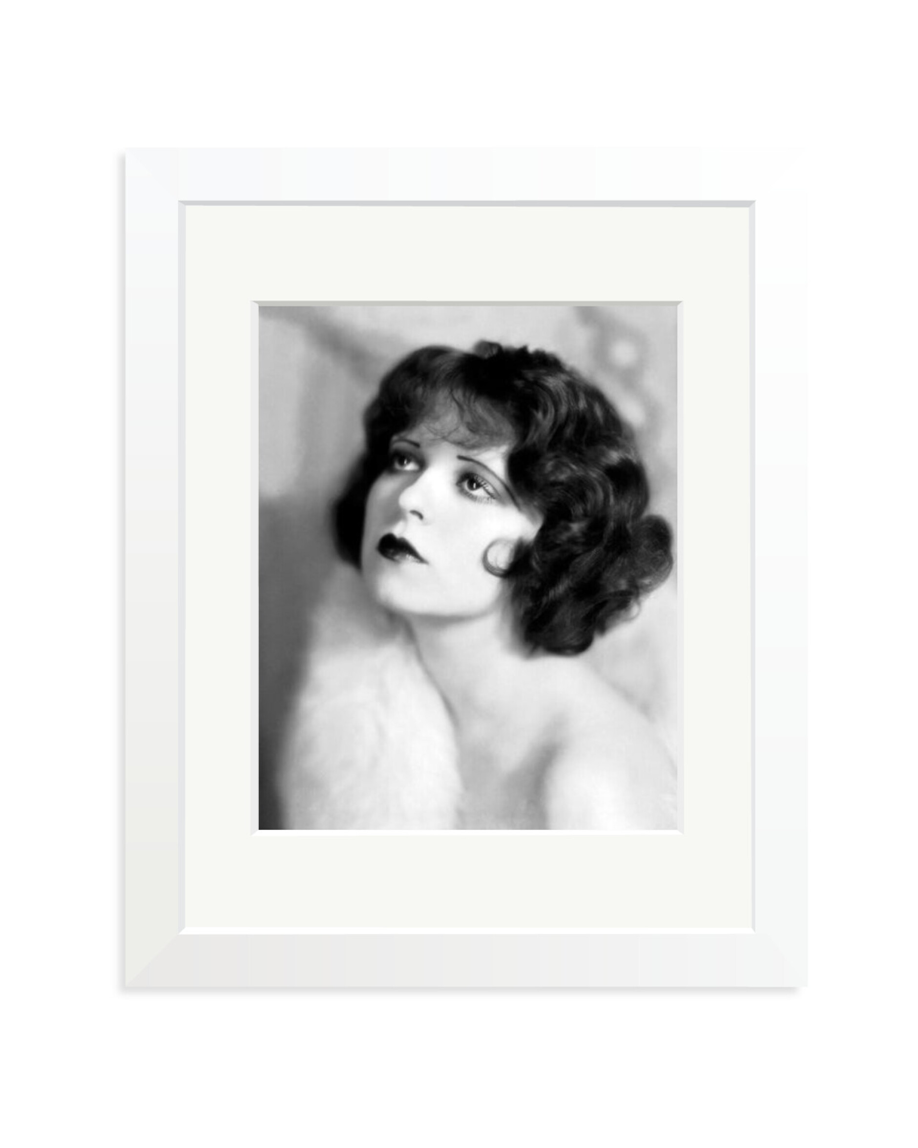Clara Bow Portrait White / Small
