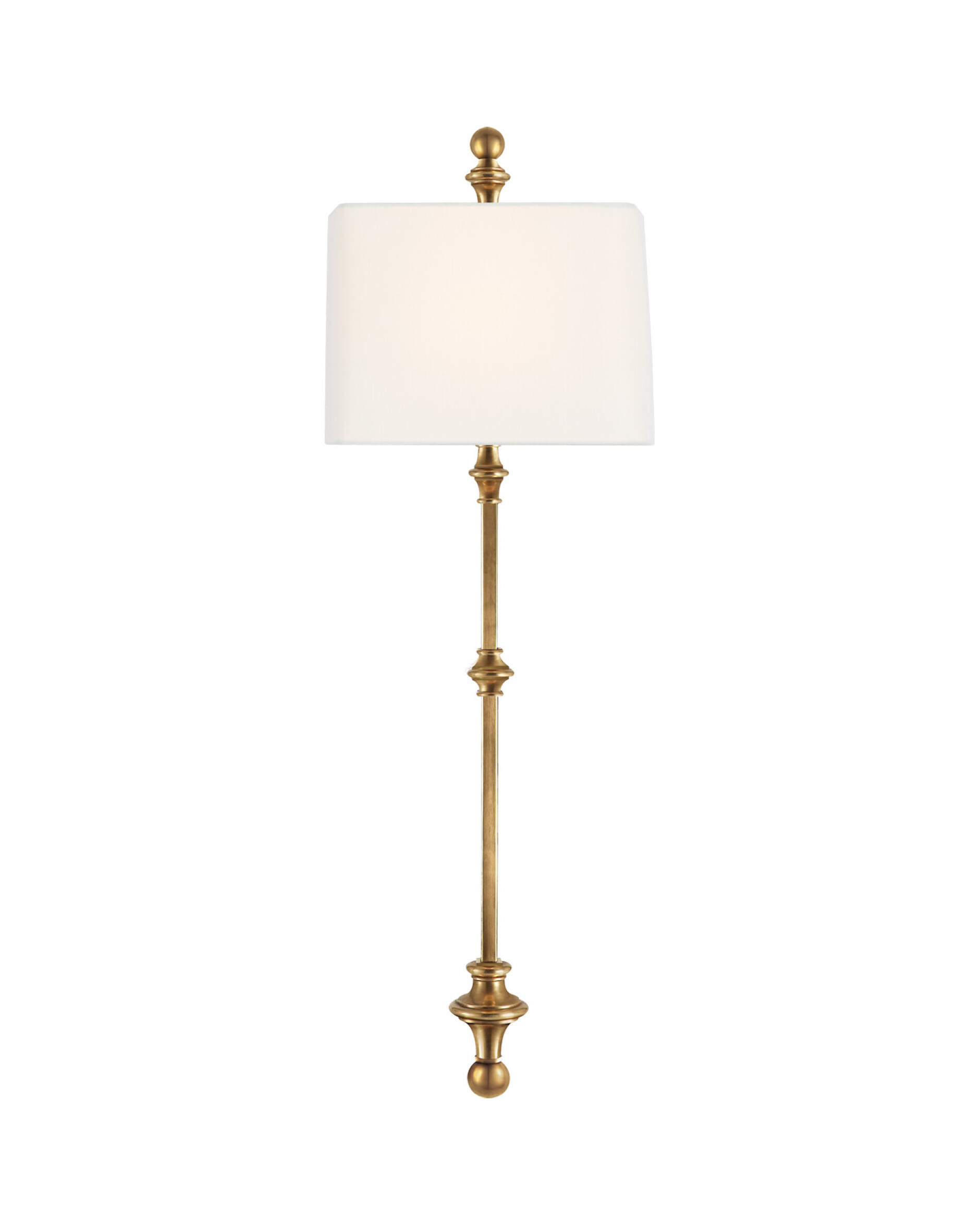 Cawdor Stanchion vägglampa antik mässing