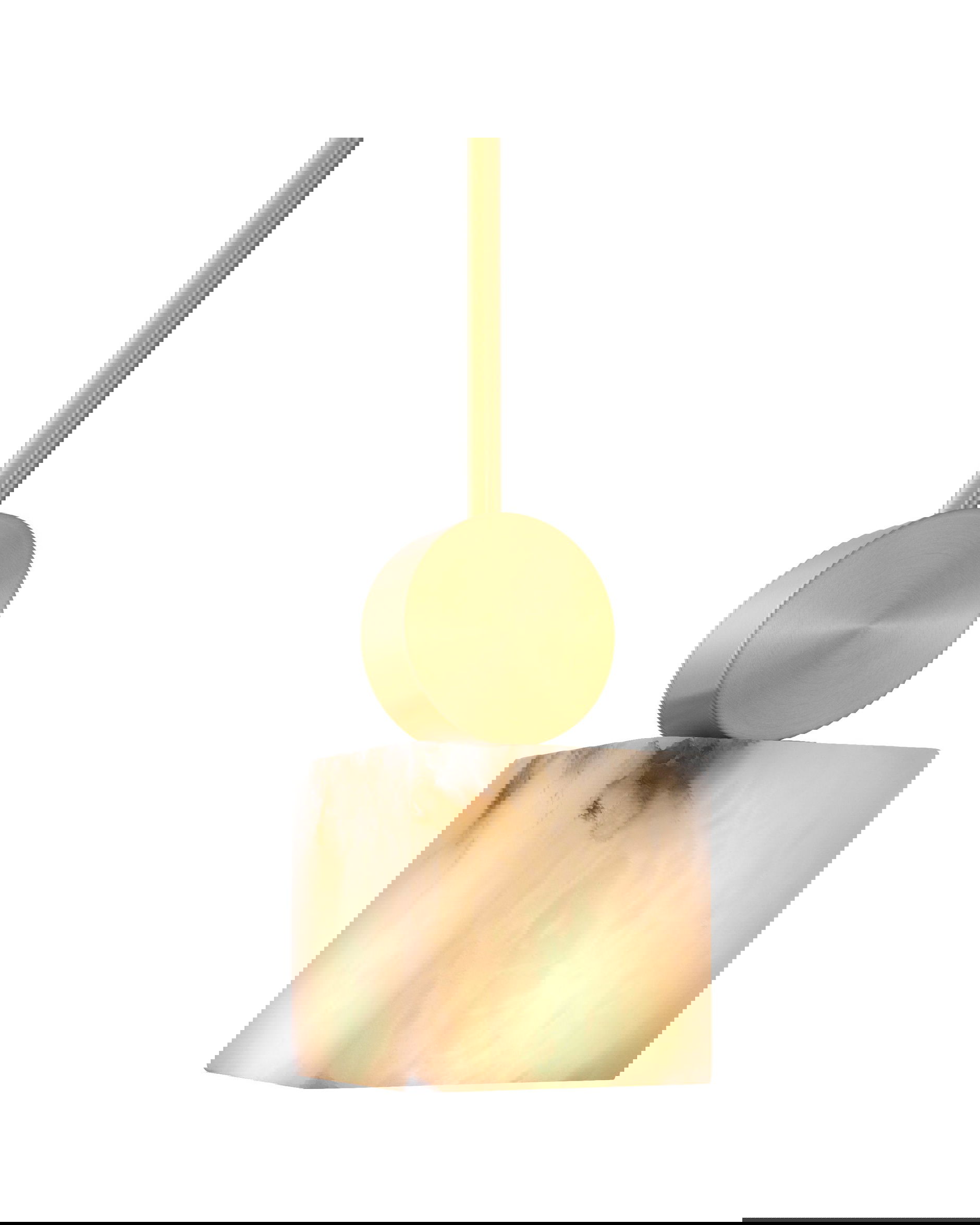 Etruscan taklampa mässing kvadrat