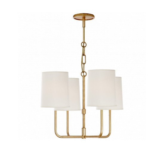 Gild - Go Lightly Chandelier Charcoal/Linen Small