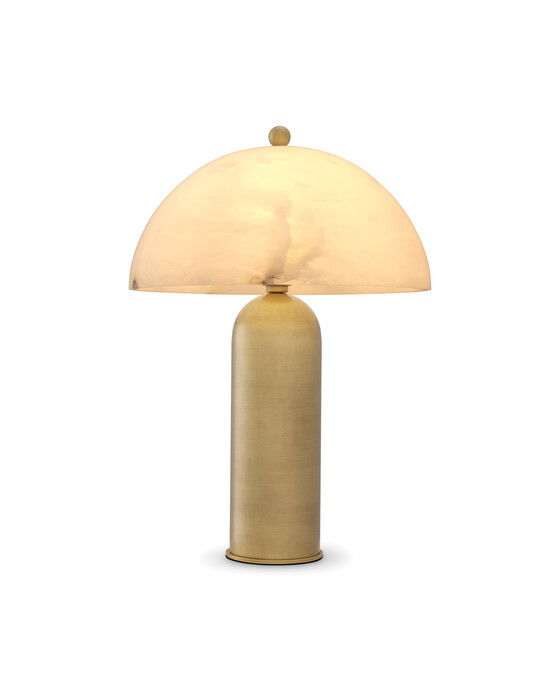 Lorenza bordslampa antik mässing