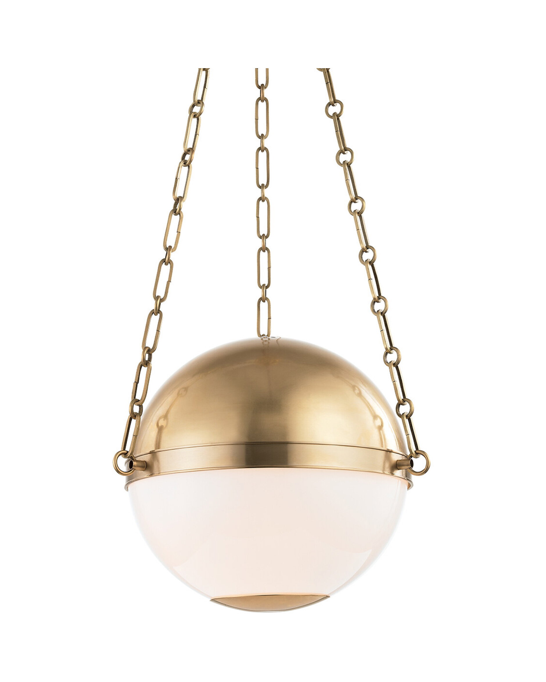 Sphere no.2 taklampe antikk messing