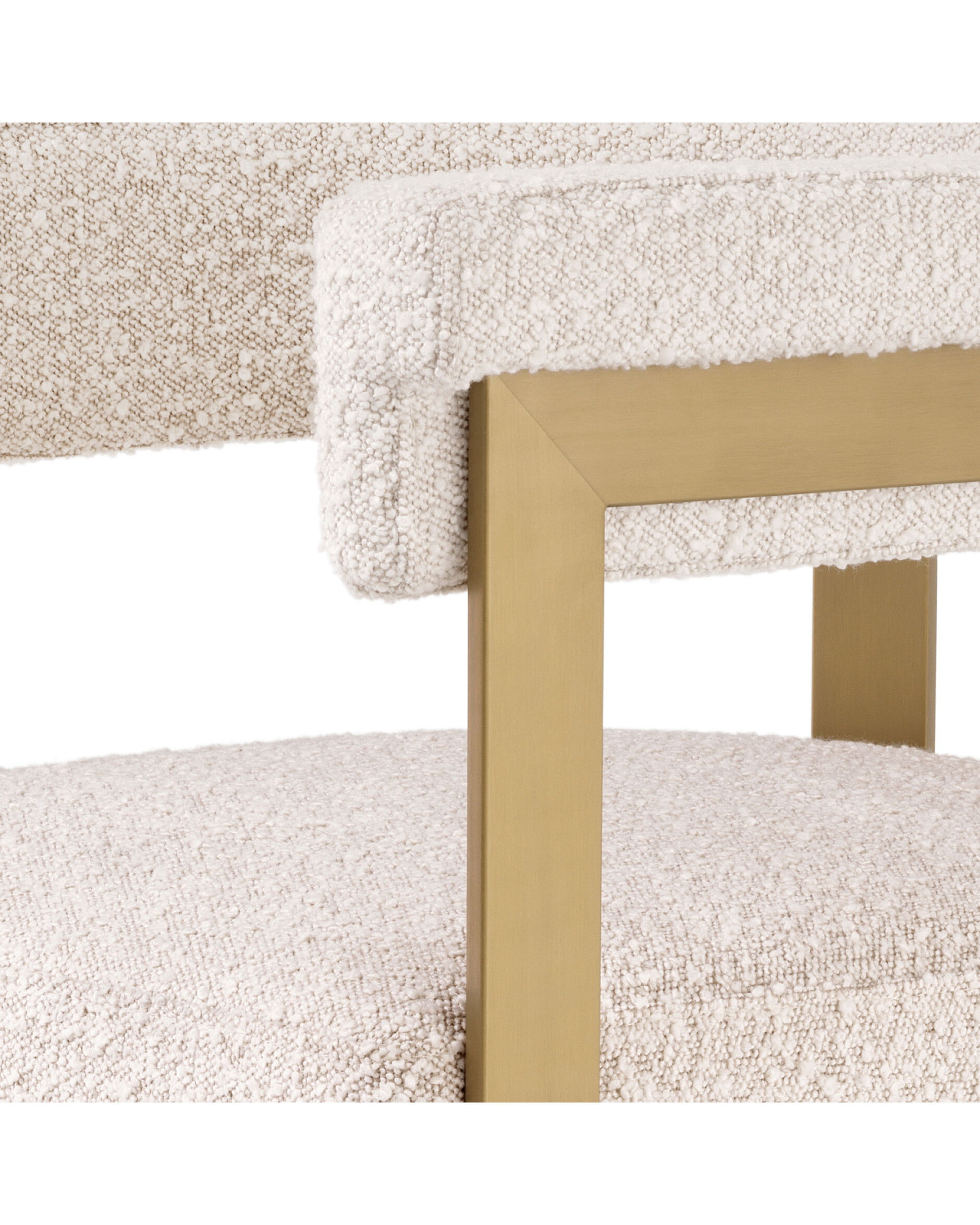 Clubhouse Bar Stool Bouclé Cream