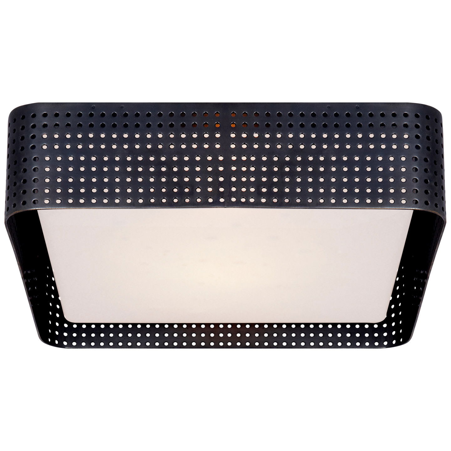 Precision Large Square Flush Mount Bronze