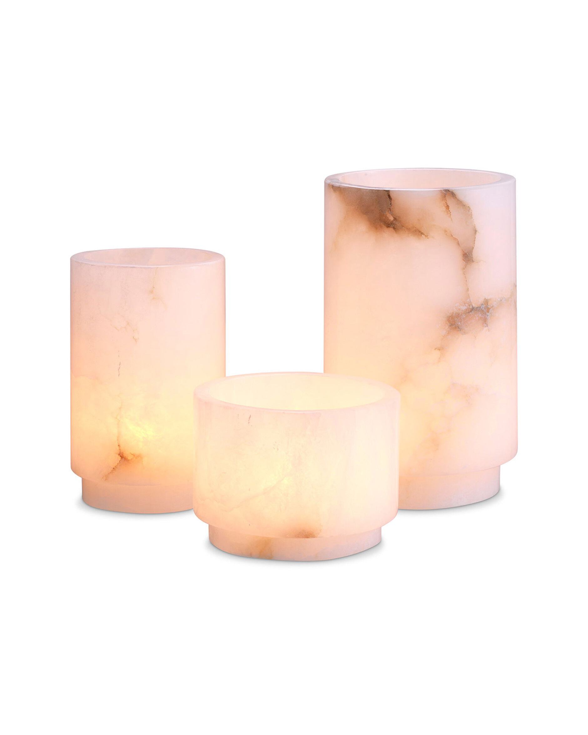 Leonidas ljushållare alabaster 3-set