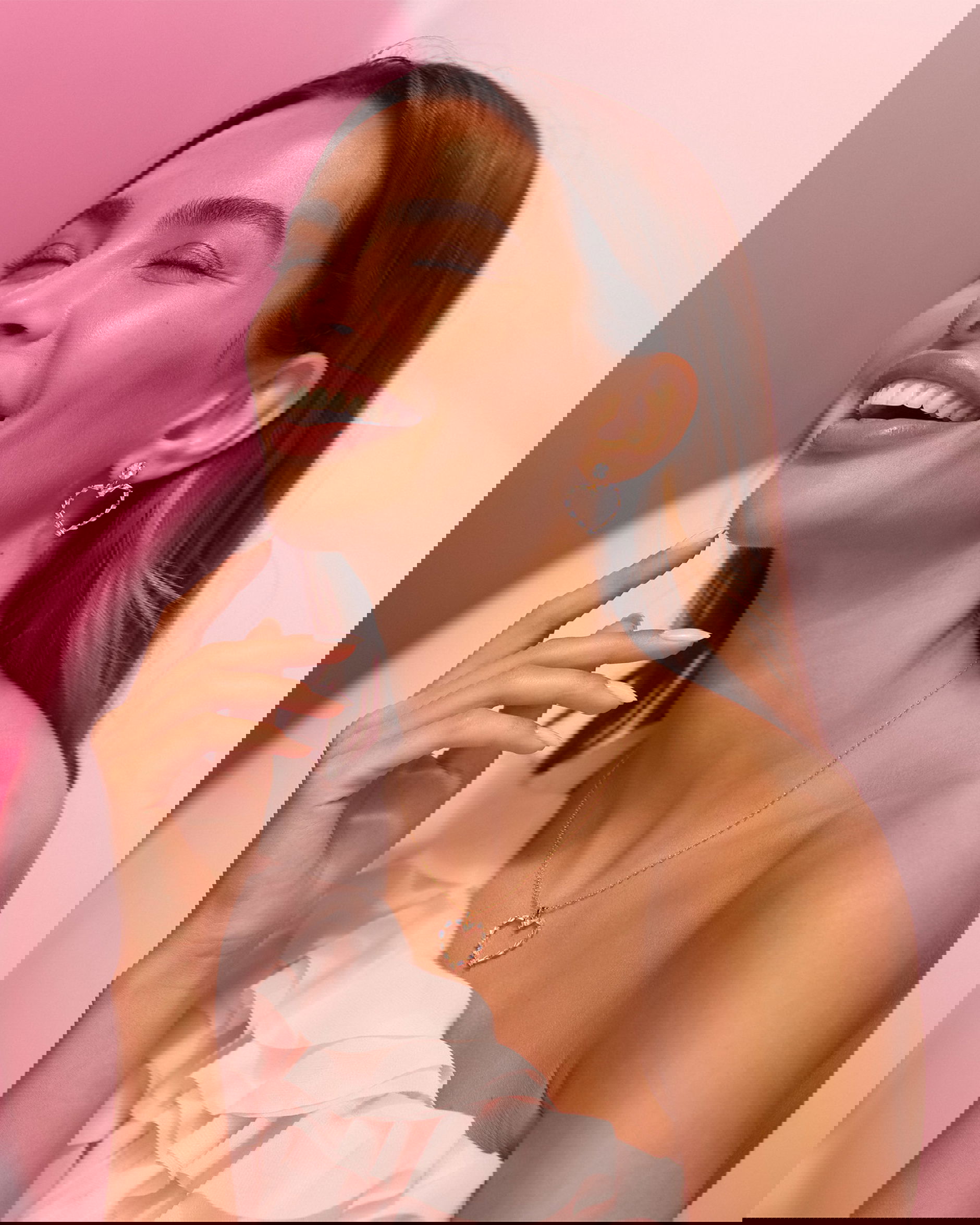 Baguette Heart halsband crystal