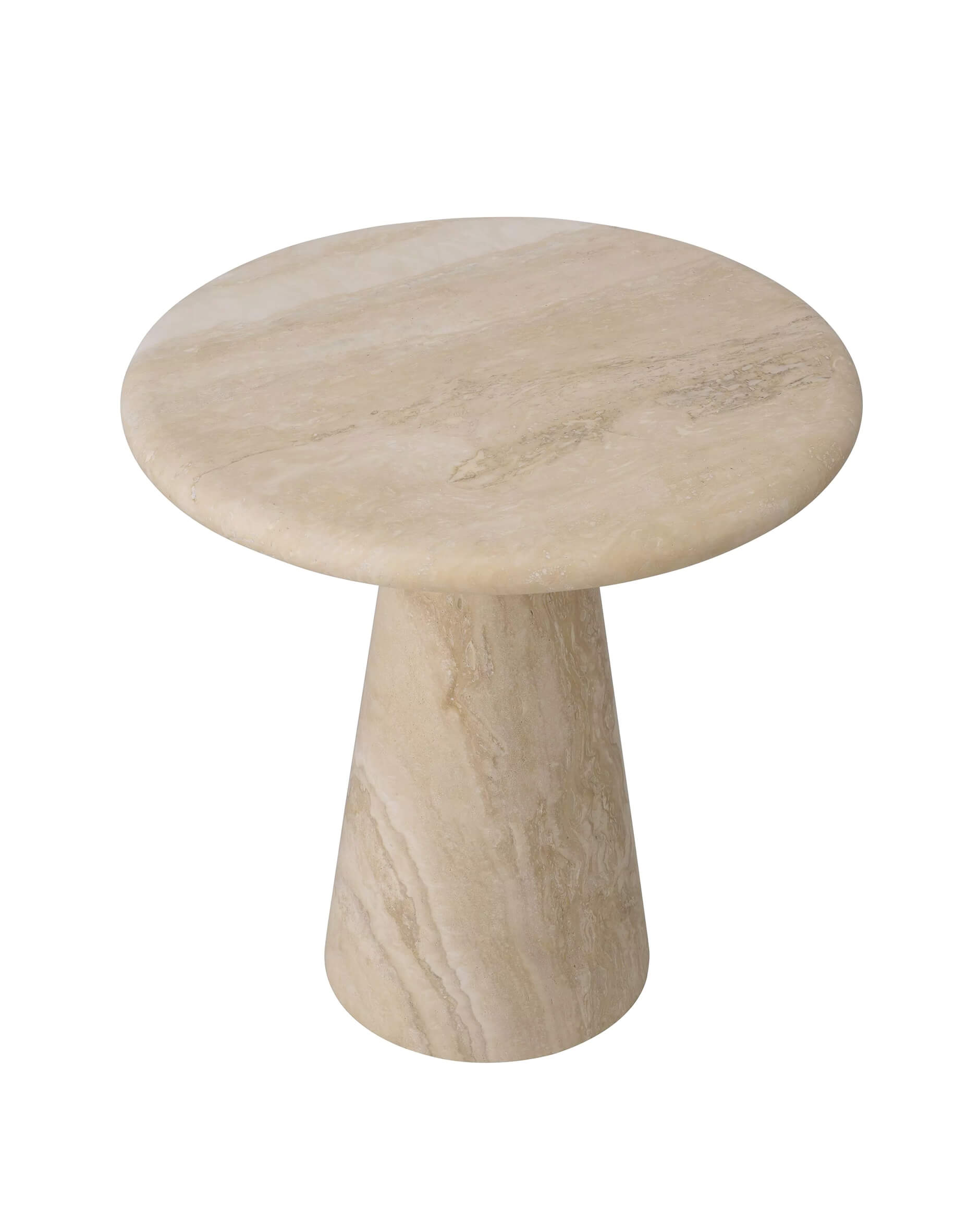 Adriana sidobord travertin