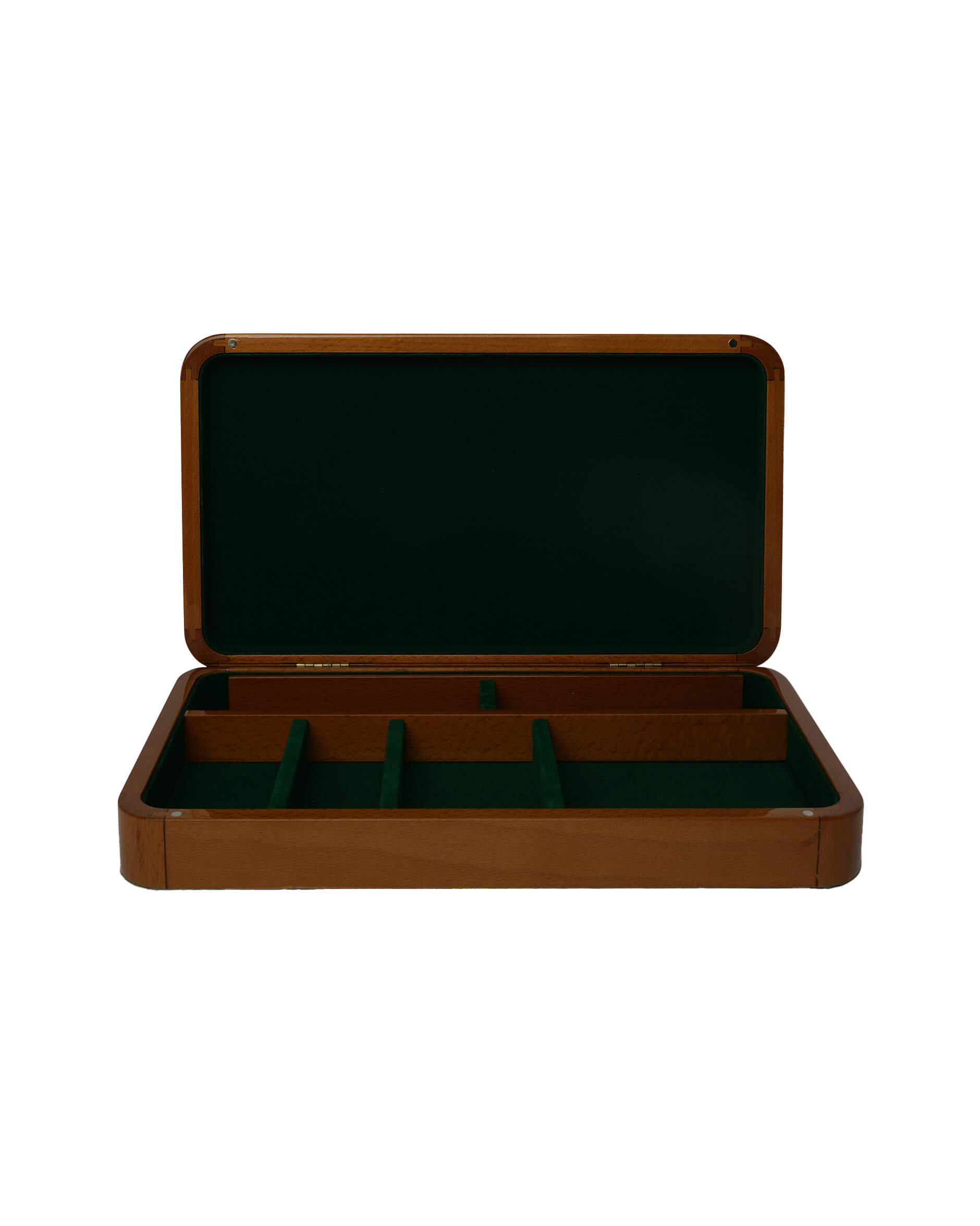 Världskarta smyckeskrin brun M