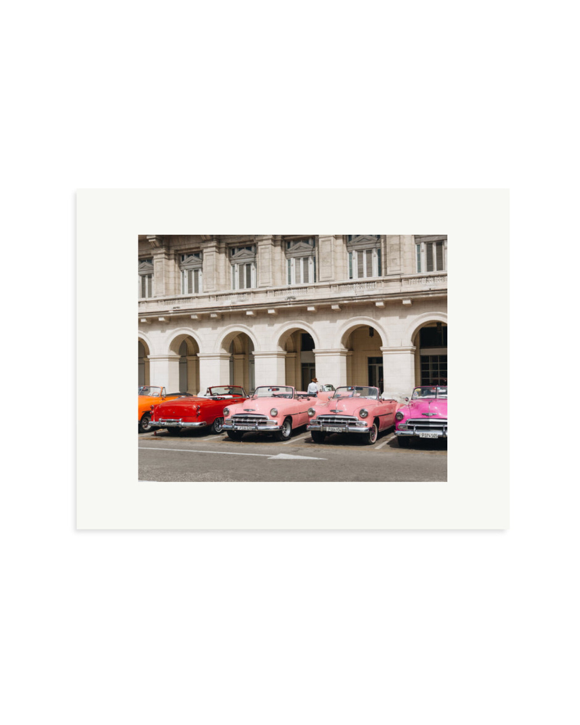 Cars Lined Up Print Only / Small