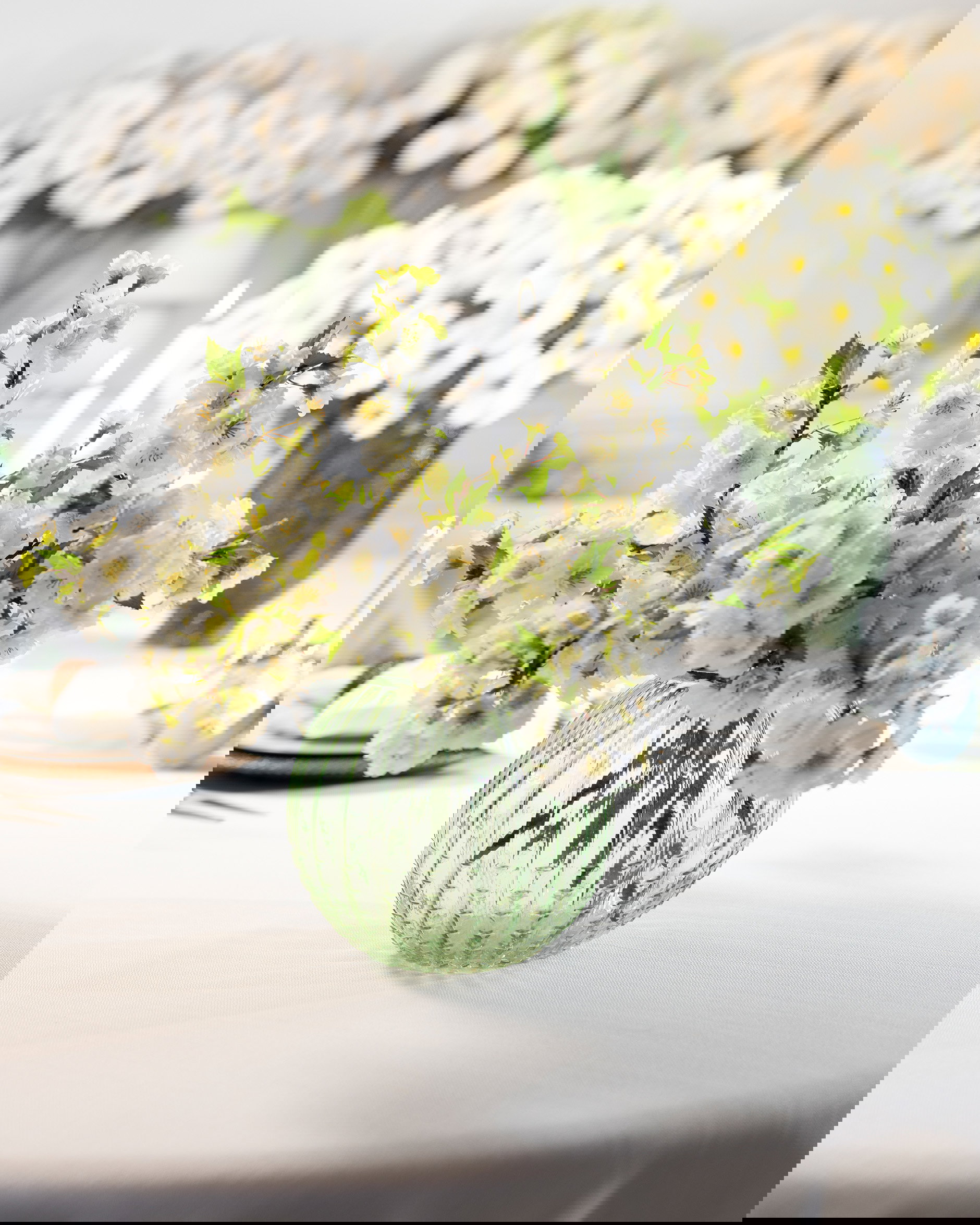 Willow glasvas grön