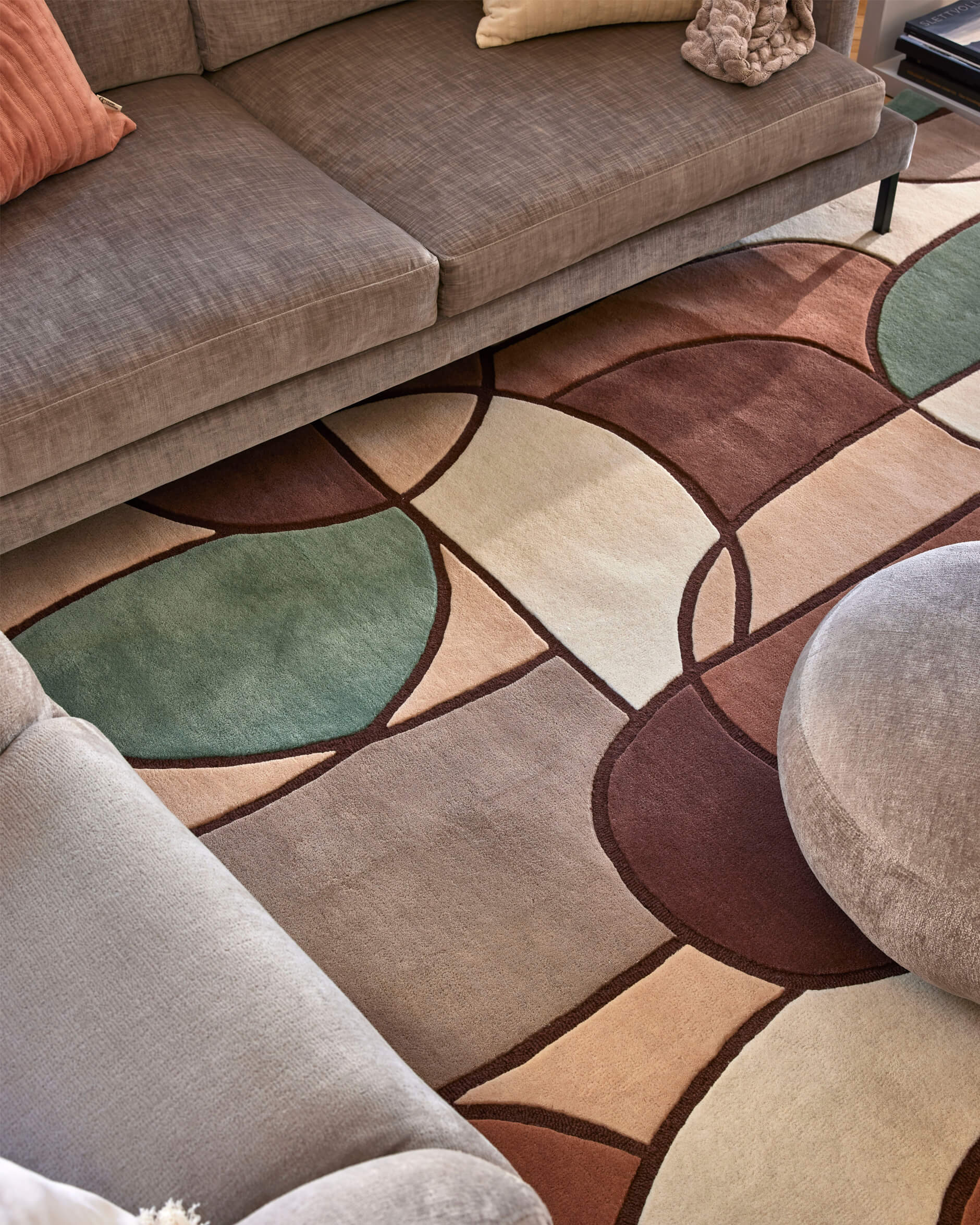 Modern Abstract teppich multi pastell