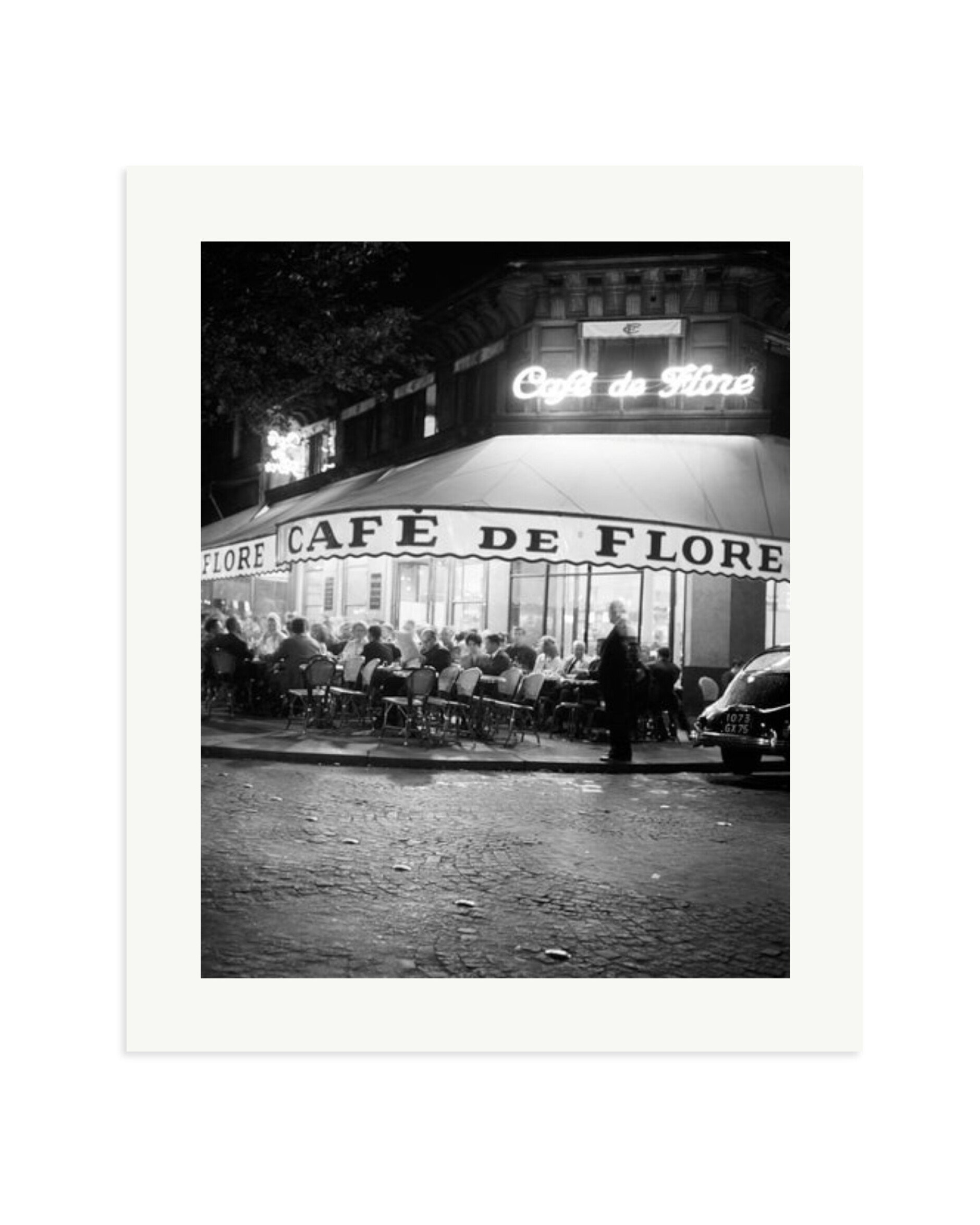 Cafe de Flore, 60s Print Only / Large