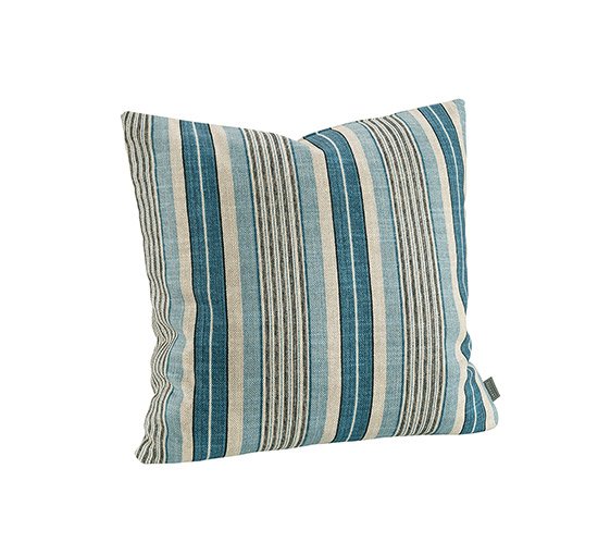 Blue - Beverly hills cushion cover grey
