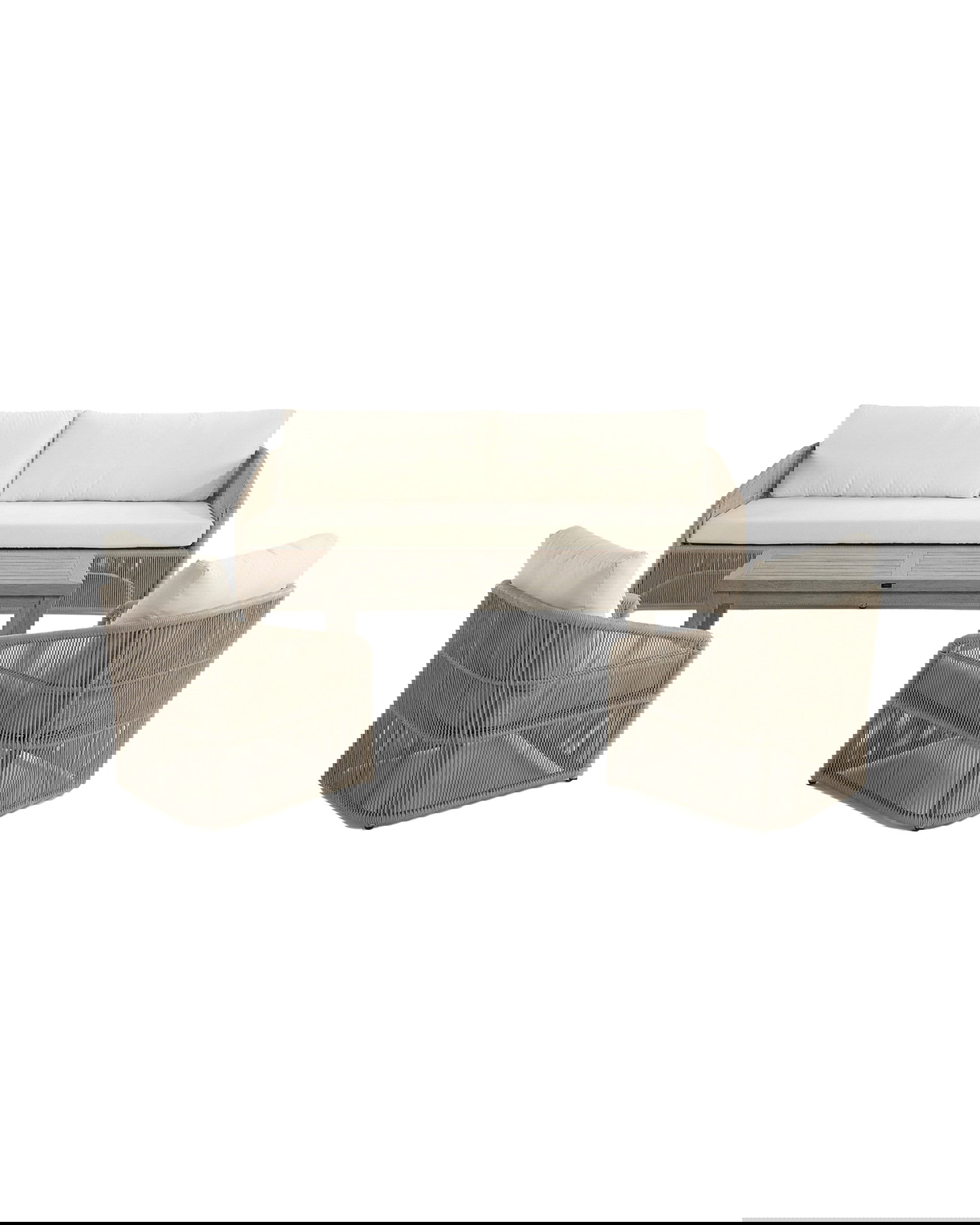 Los Cabos loungegrupp med vintage soffbord