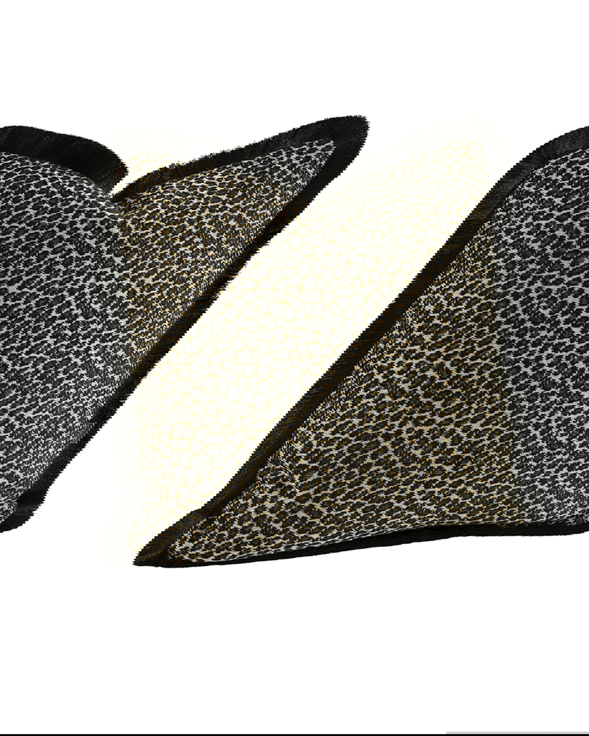 Leopard kuddfodral fransar OUTLET