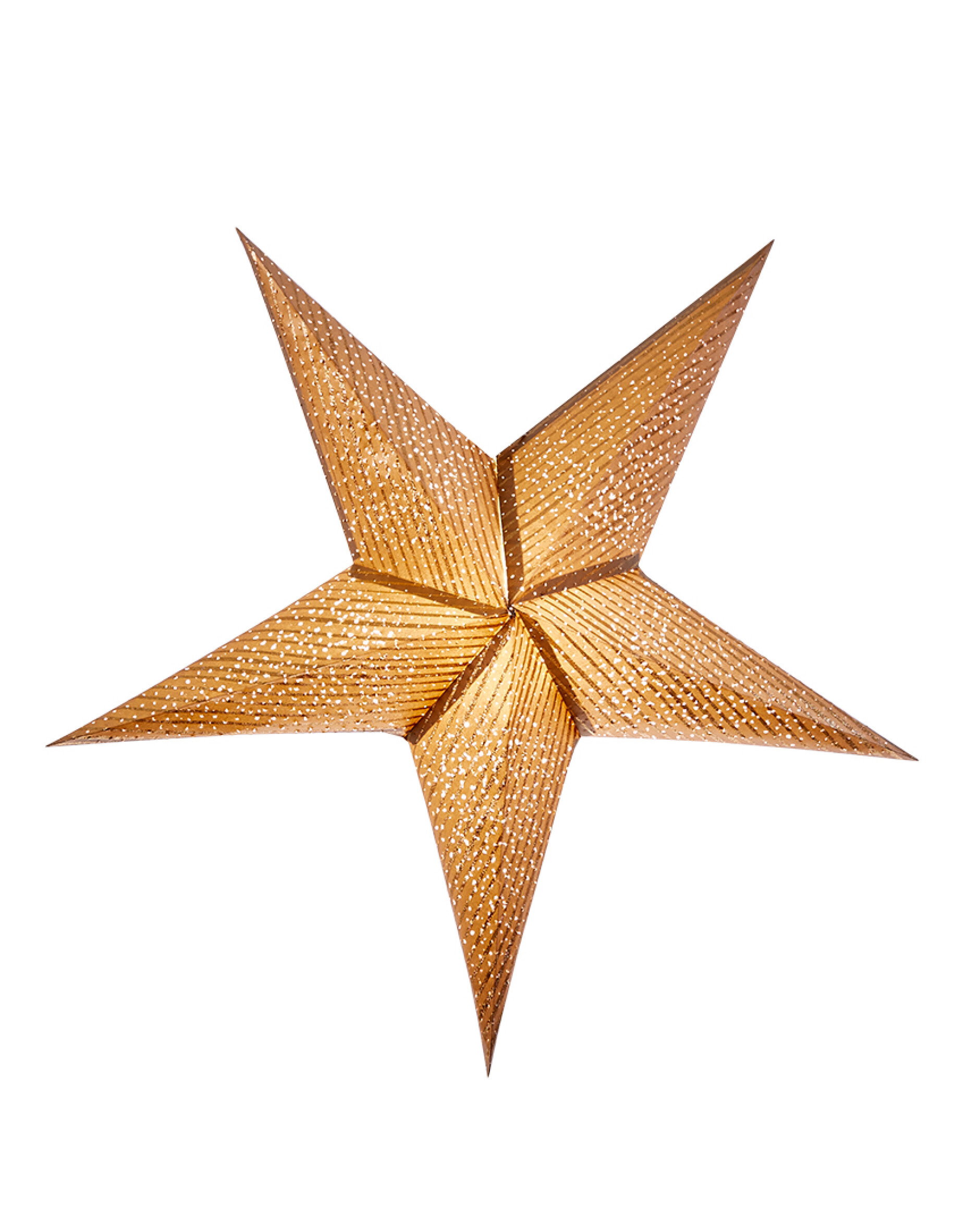 Sinatra adventsstjärna guld/glitter