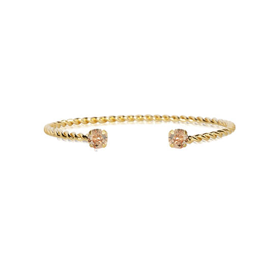 Guld - Mini Twisted armband golden shadow