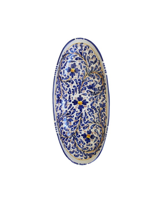 Donnalucata serveerschaal blauw