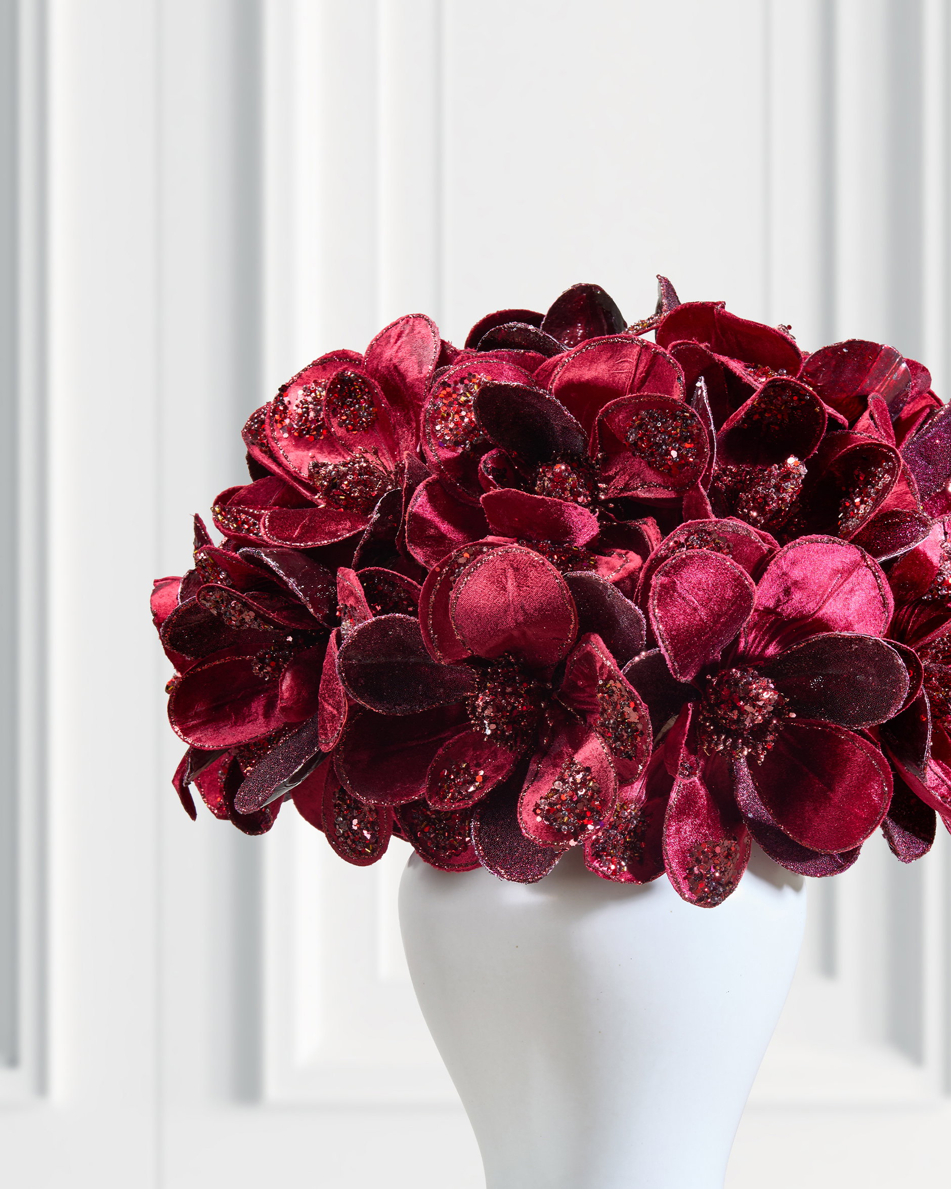 Magnolia Decorative Branch Burgundy