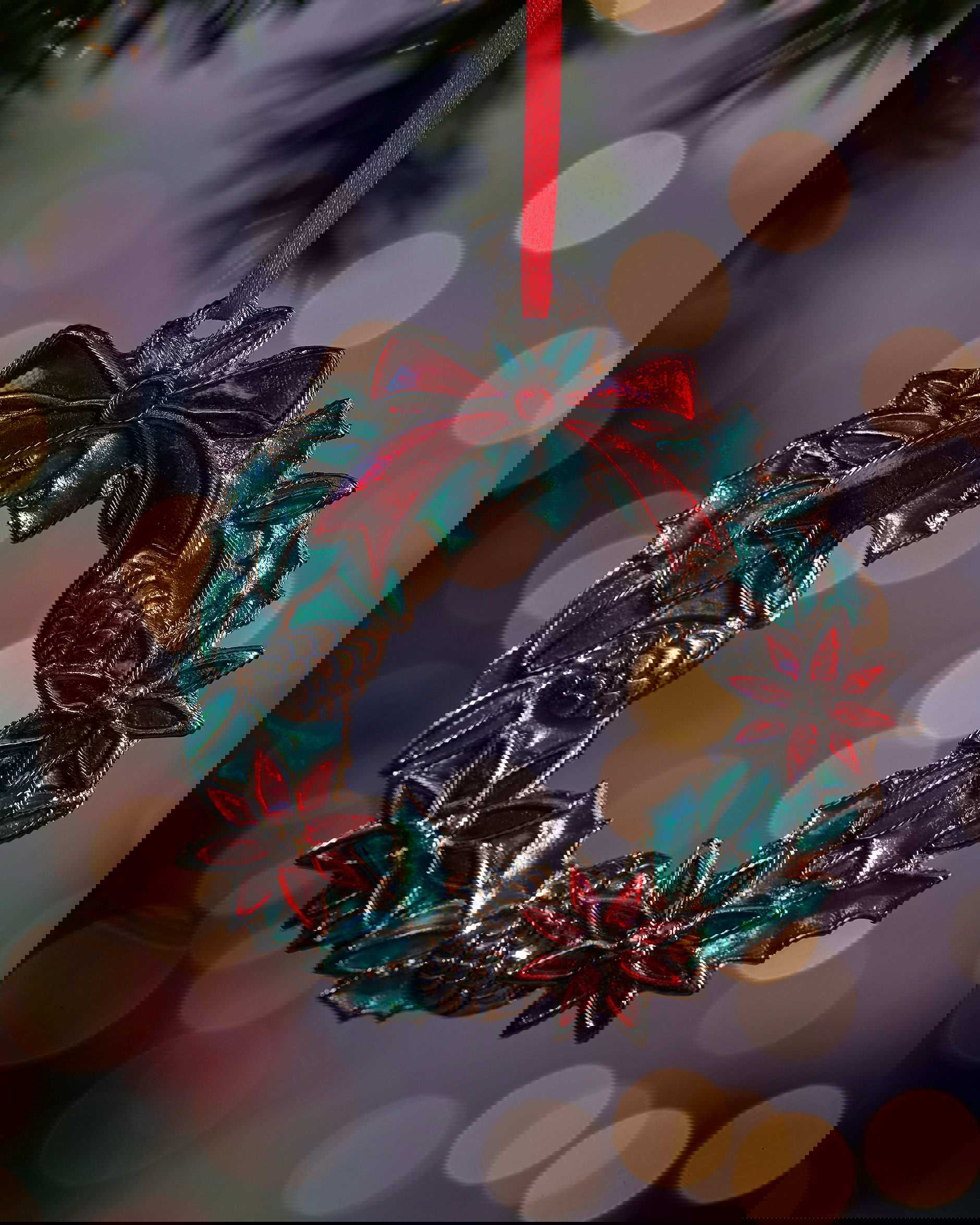 Estelle krans julgransdekoration grön