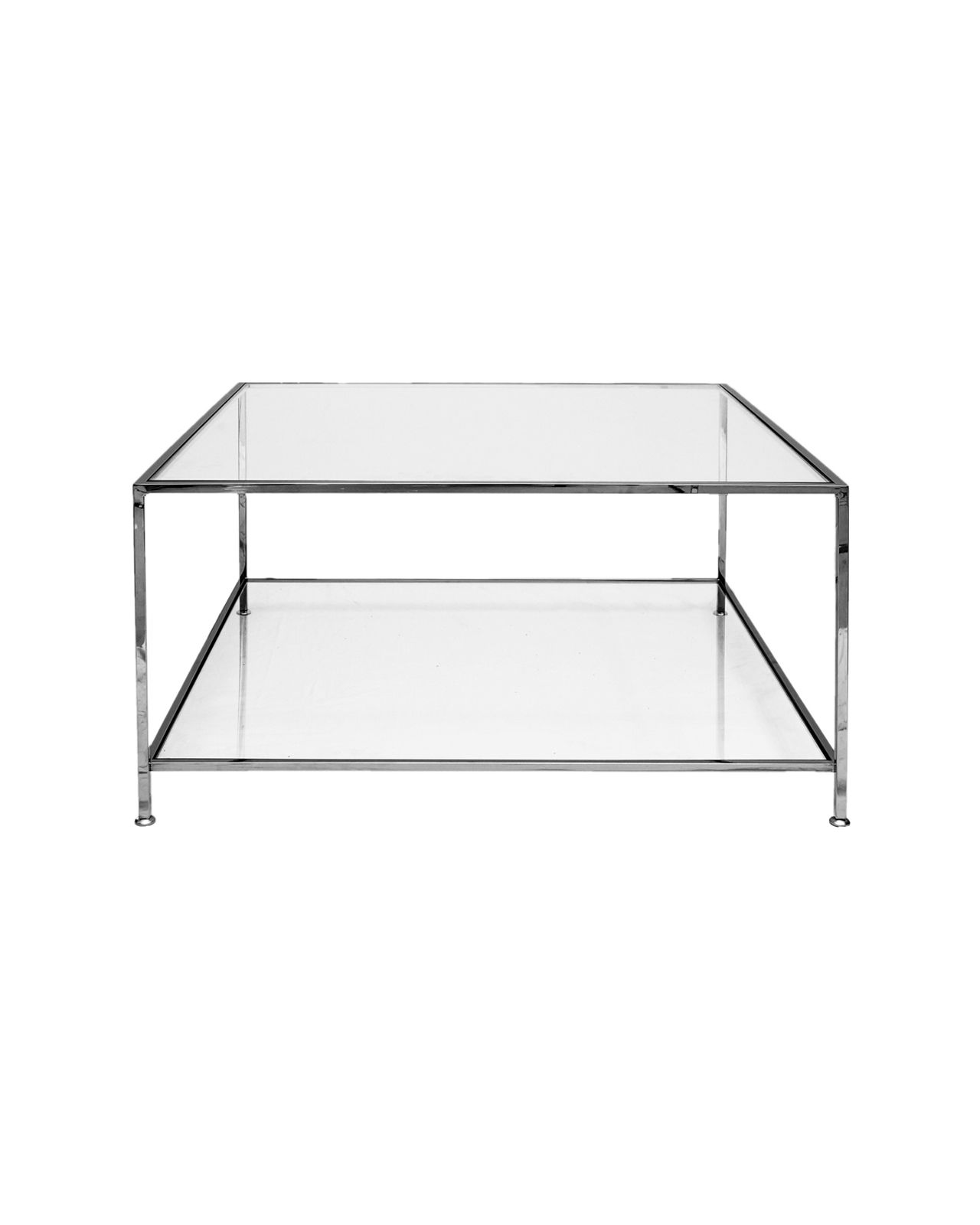 Big Square soffbord svart krom