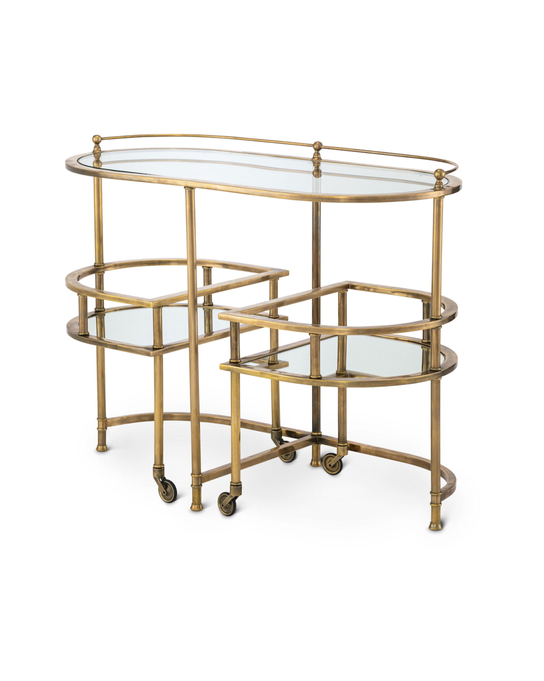 Lavalle drinkvagn antik mässing