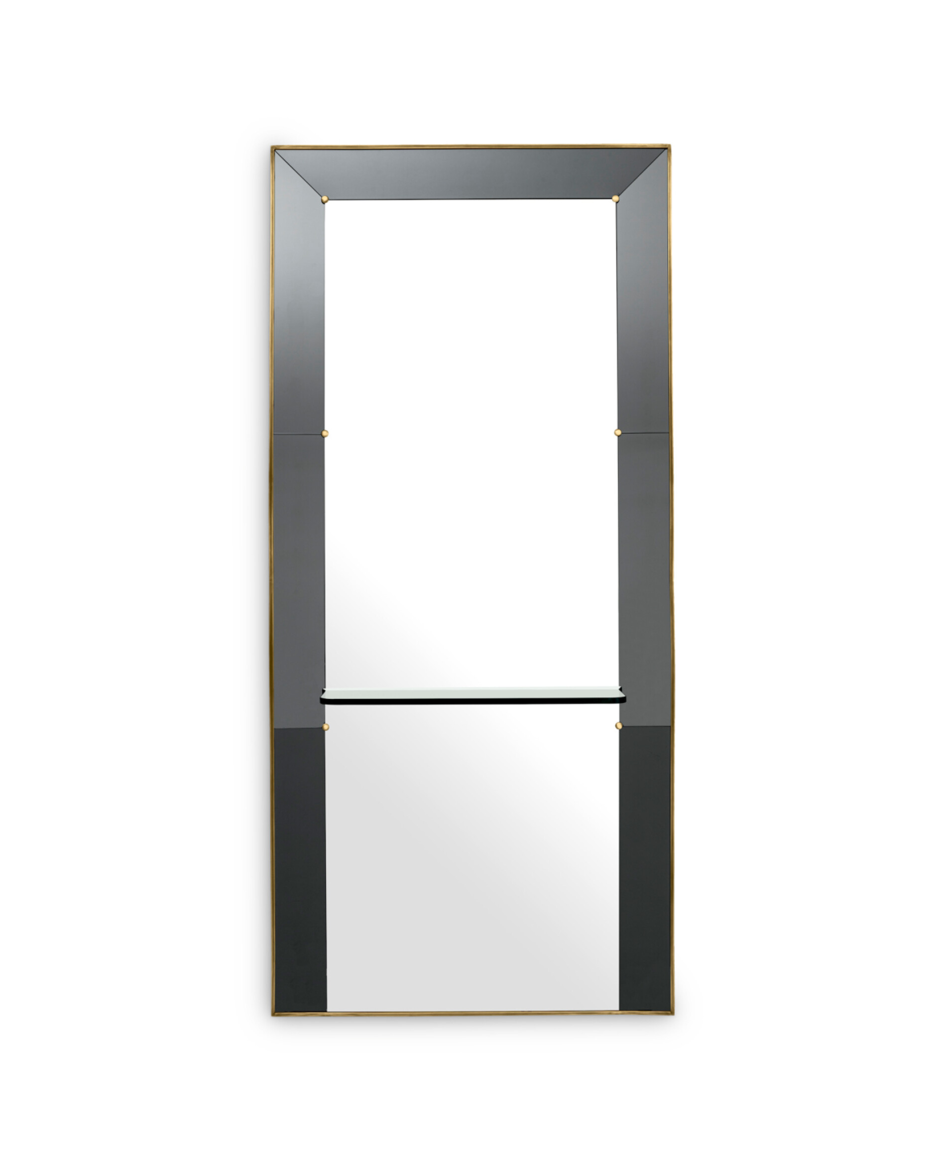 Bellana peili antiikkinen messinki