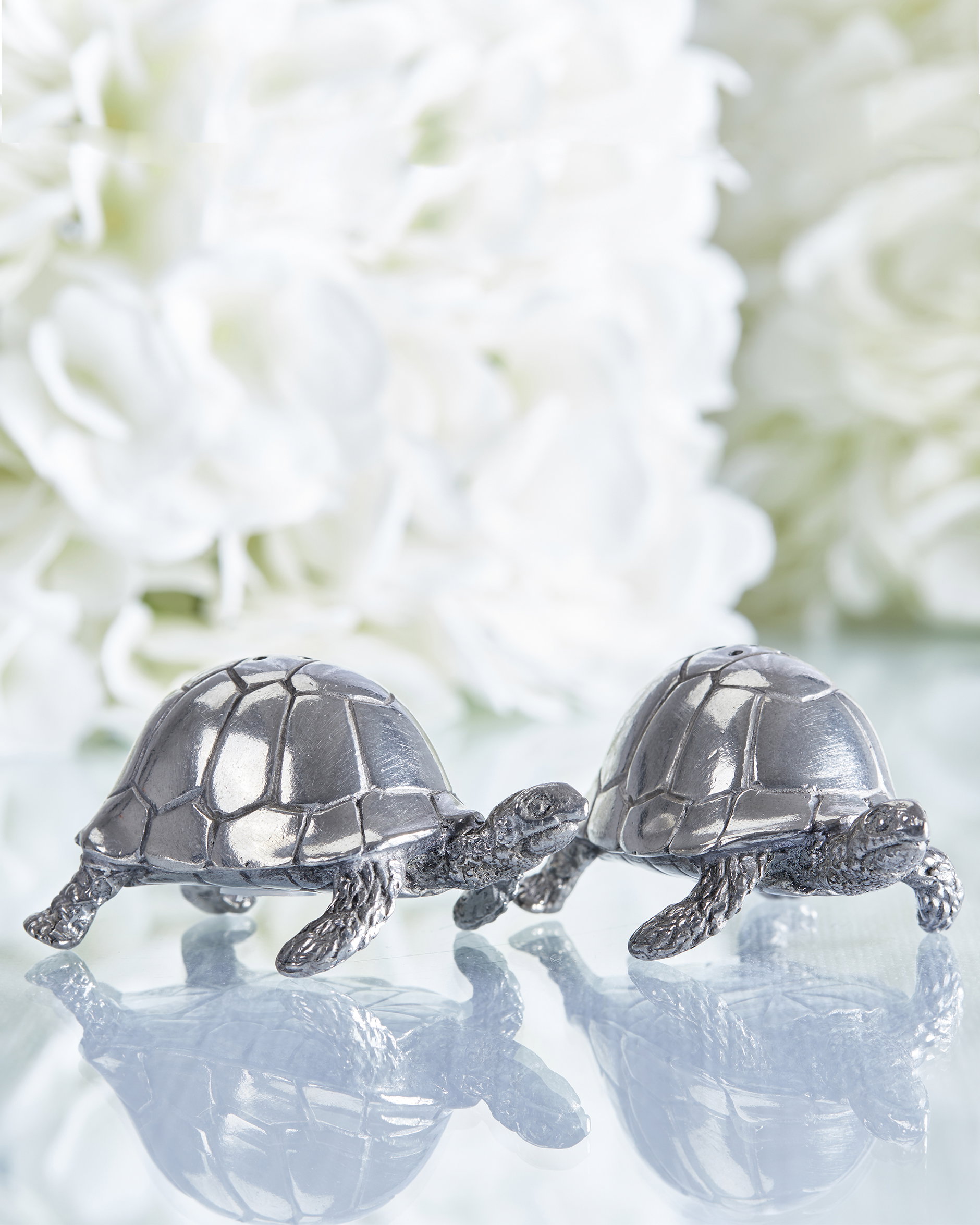 Skildpadde salt- og pebersæt tin