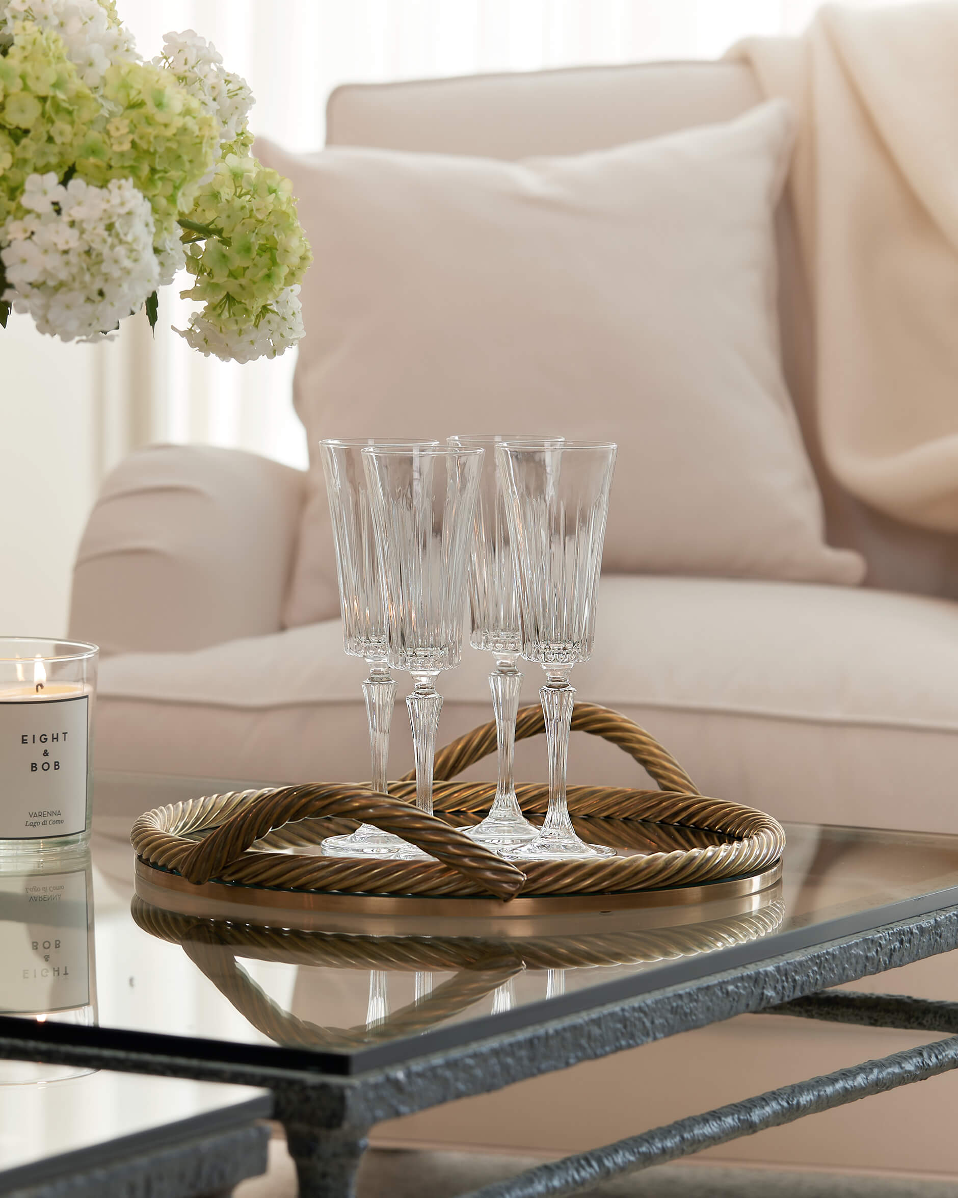 Salvi bricka mässing rund