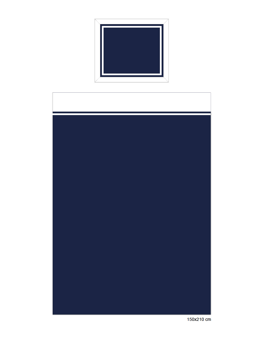 Belgravia påslakan blå/vit