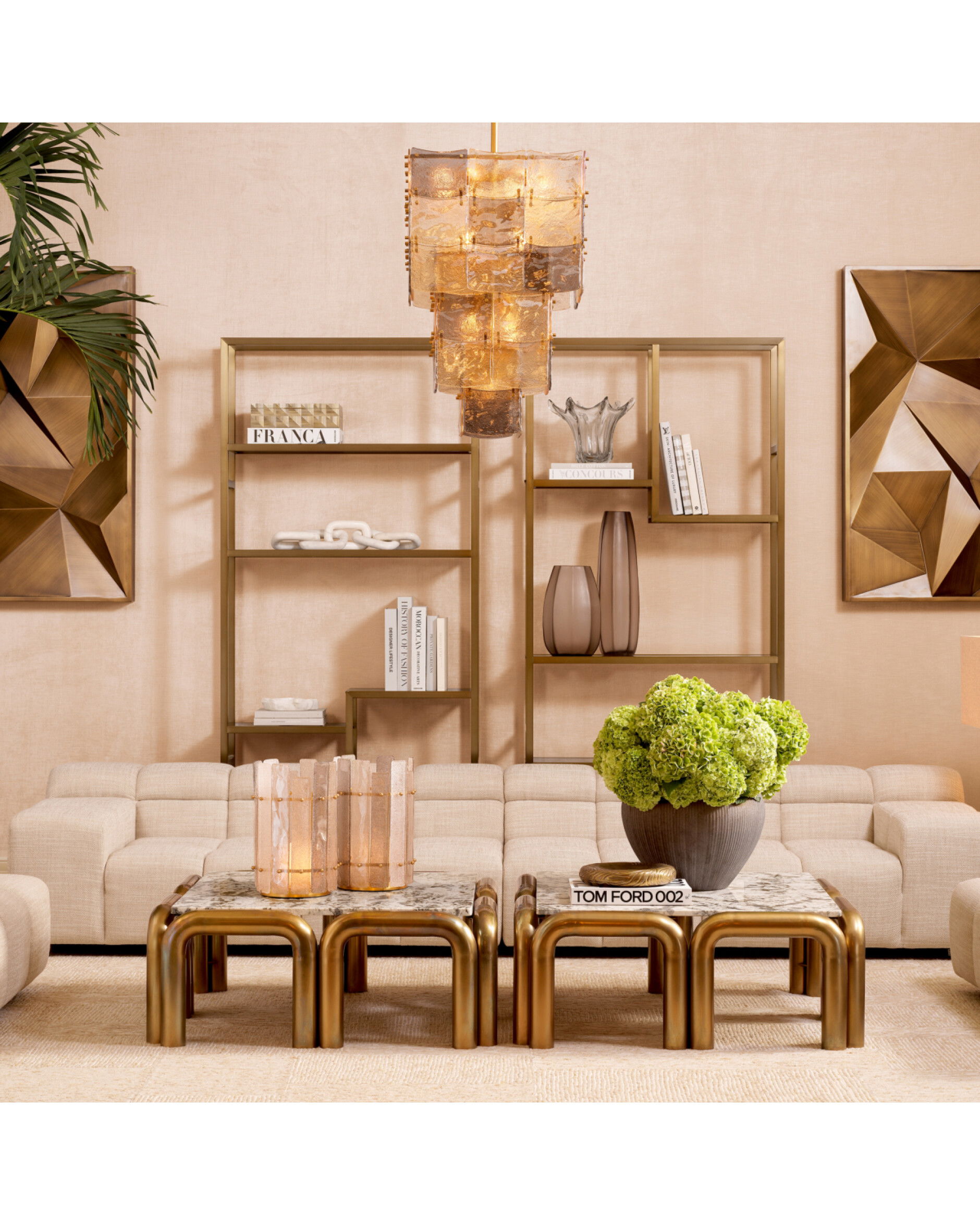 Hunter modulsoffa lounge höger albury beige